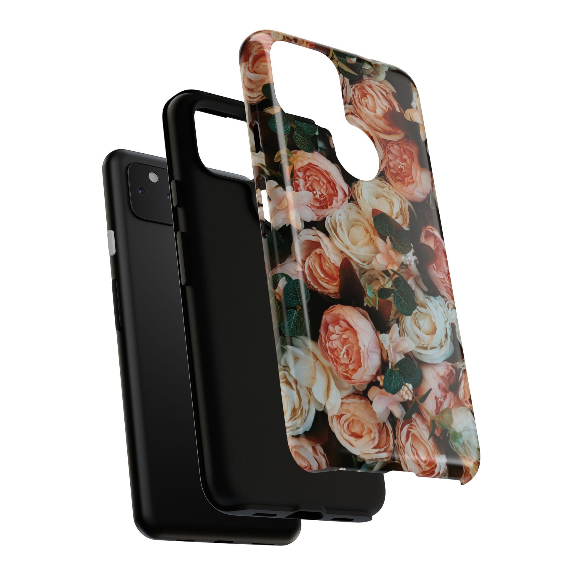 Floral Phone Case - Tough Cases, Rose Design, Floral Protection, Gift for Her, Cute Mobile Cover, Eco-Friendly Case - FORMO