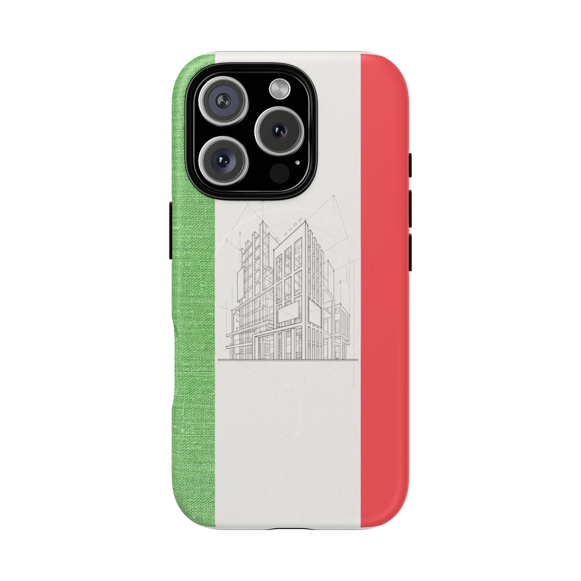 Italian Heritage Magnetic Phone Case, Stylish Phone Cover, Durable Magnet Case, Unique Gift for Travelers, Italian Culture Decor