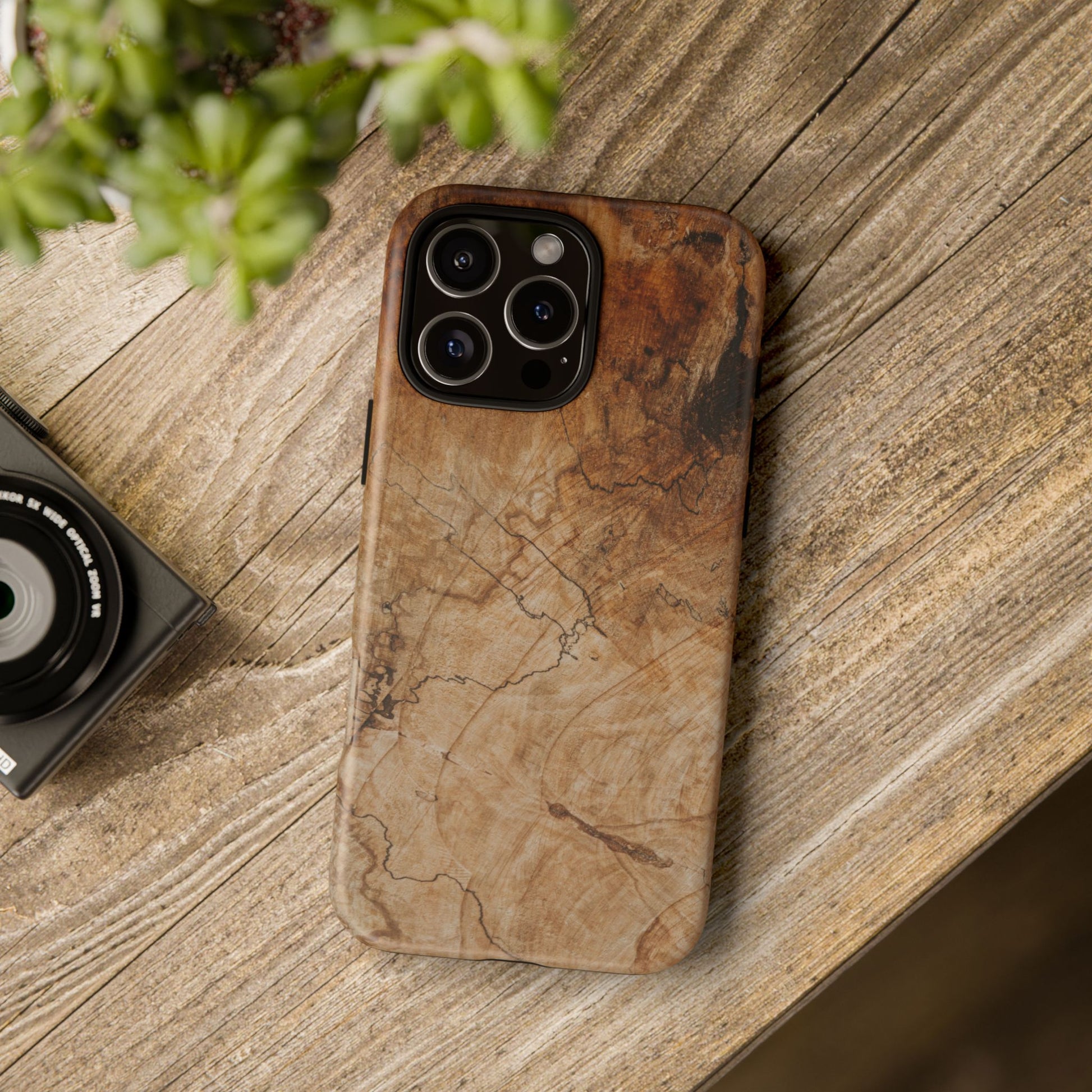 Woodland-Inspired Phone Case | Tough Cases, Natural Wood Grain Cover, Rustic Tech Accessory, Nature Lover Gift, Eco-Friendly - FORMO