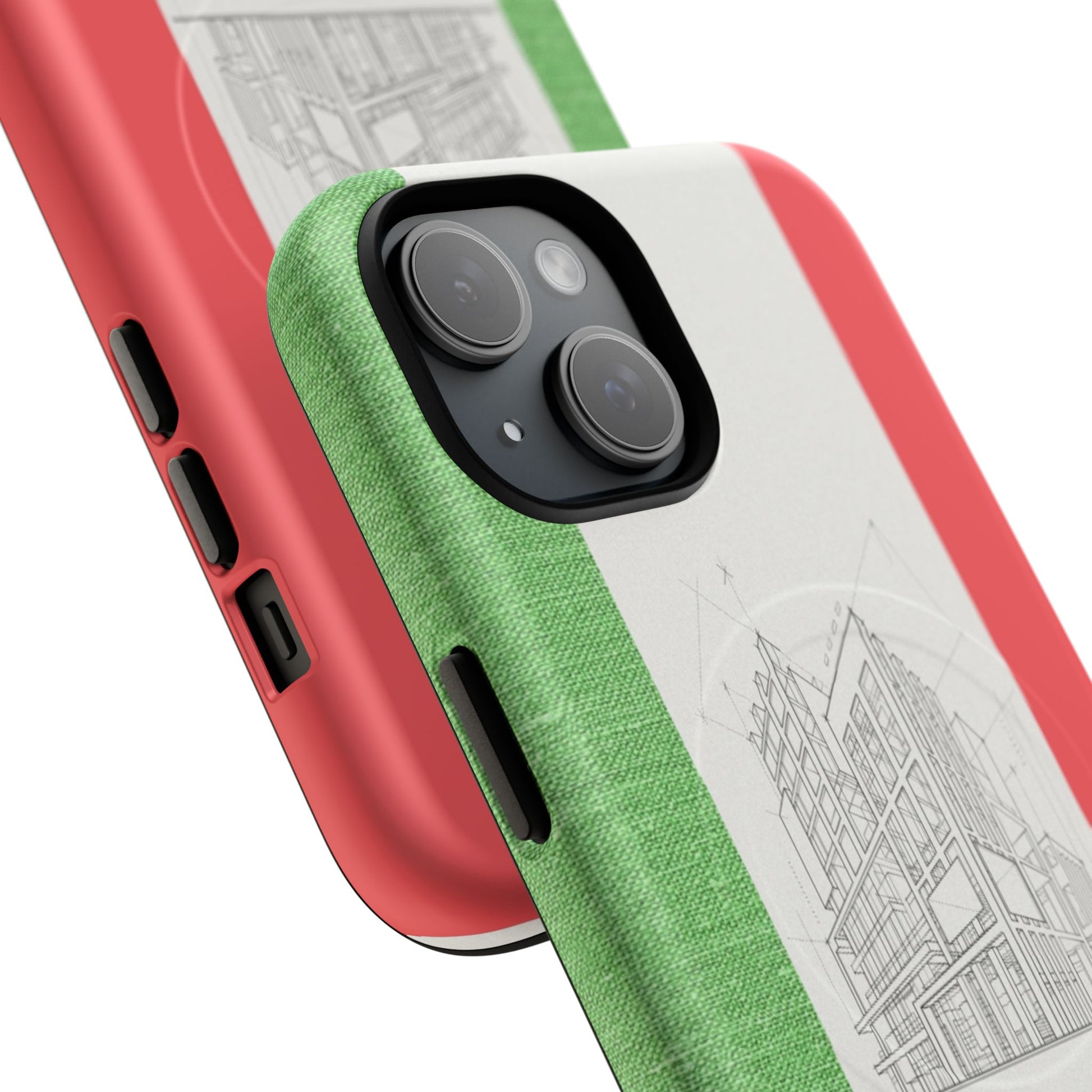 Italian Heritage Magnetic Phone Case, Stylish Phone Cover, Durable Magnet Case, Unique Gift for Travelers, Italian Culture Decor