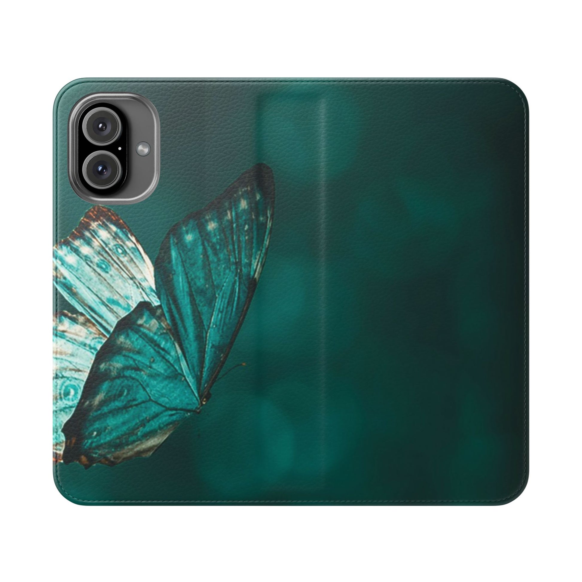 Butterfly Flip Case - Elegant Phone Wallet Cover, Nature Lovers, Gift for Her, Sustainable Fashion, Personalized Mobile Accessory - FORMO