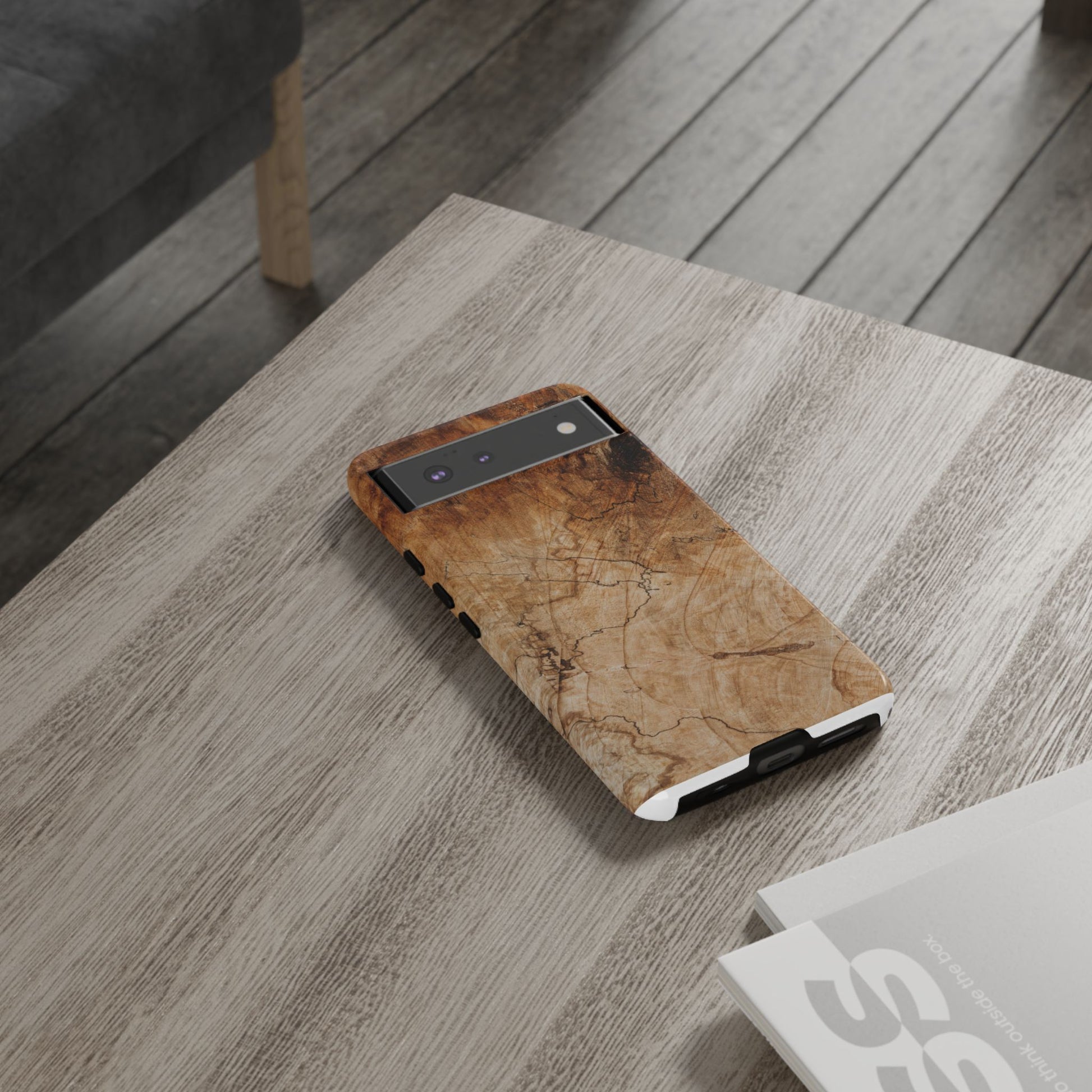 Woodland-Inspired Phone Case | Tough Cases, Natural Wood Grain Cover, Rustic Tech Accessory, Nature Lover Gift, Eco-Friendly - FORMO