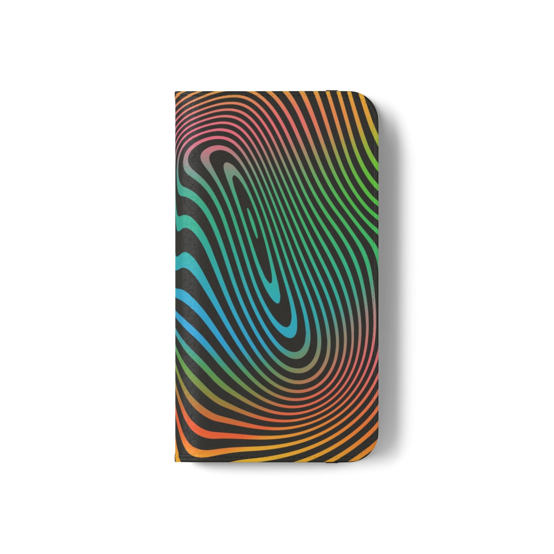 Vibrant Abstract Flip Case for Phone, Colorful Phone Wallet, Trendy Protective Cover, Unique Gift for Tech Lovers, Modern Accessories - FORMO
