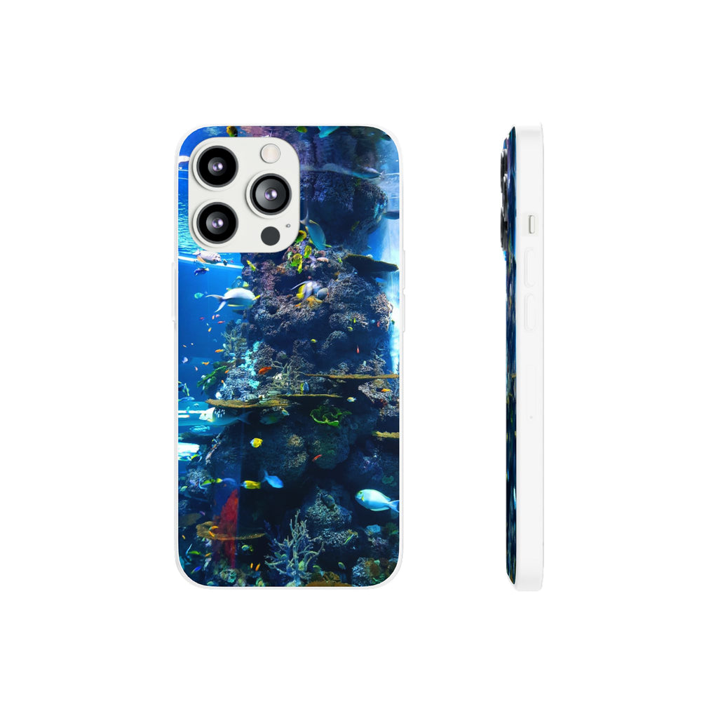 Underwater Paradise Phone Case, Flexible Mobile Cover, Ocean Lover Gift, Marine Life, Beach Decor, Sea Life Accessories - FORMO