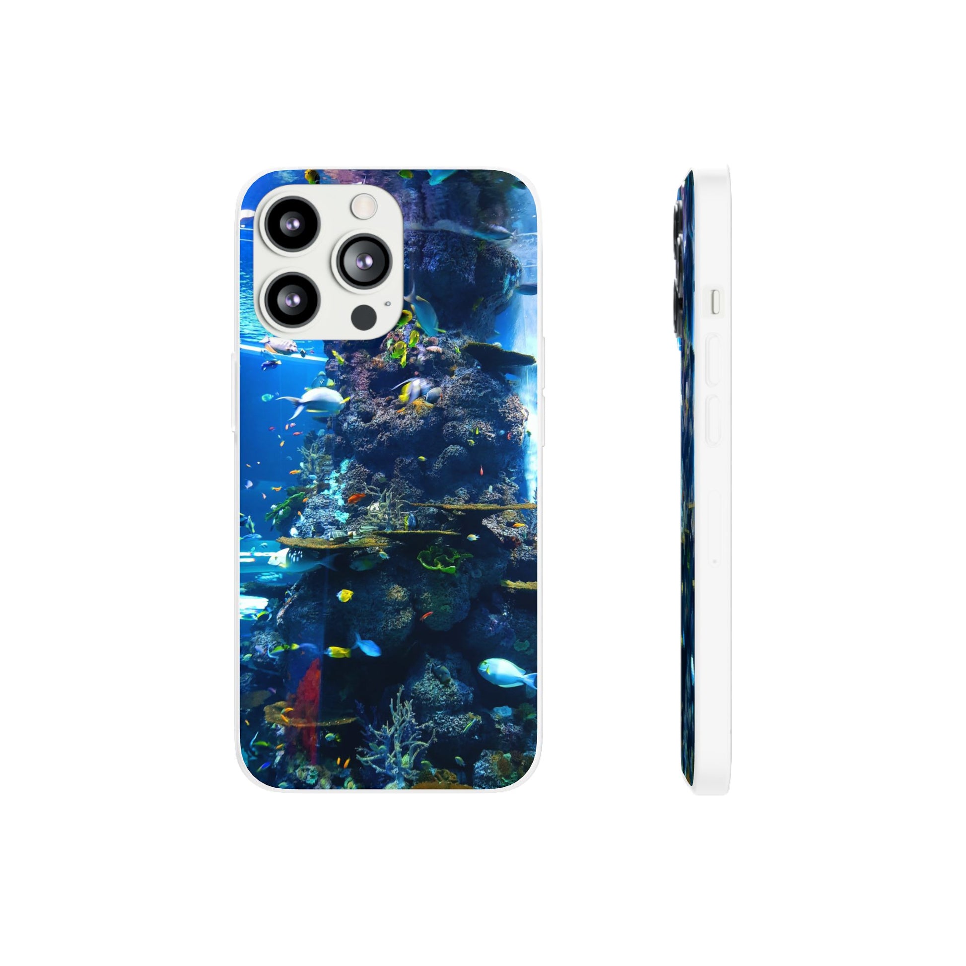 Underwater Paradise Phone Case, Flexible Mobile Cover, Ocean Lover Gift, Marine Life, Beach Decor, Sea Life Accessories - FORMO