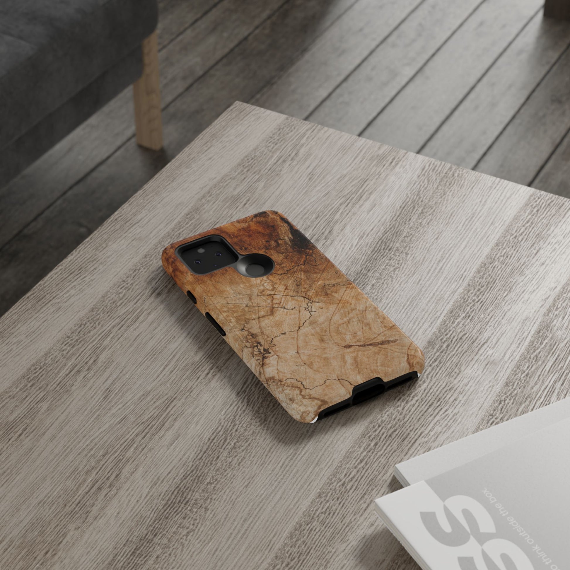 Woodland-Inspired Phone Case | Tough Cases, Natural Wood Grain Cover, Rustic Tech Accessory, Nature Lover Gift, Eco-Friendly - FORMO