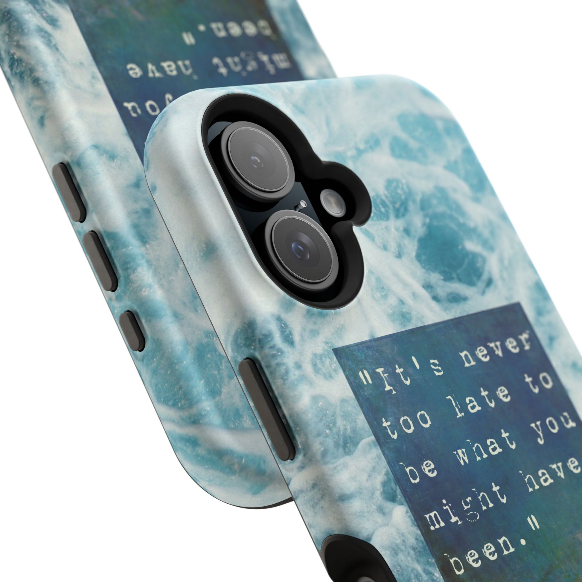 Inspirational Magnetic Phone Cases, Perfect Gift for Students, Motivational Phone Cover, Stylish Tough Case, Ocean Design Case, Fits iPhone - FORMO