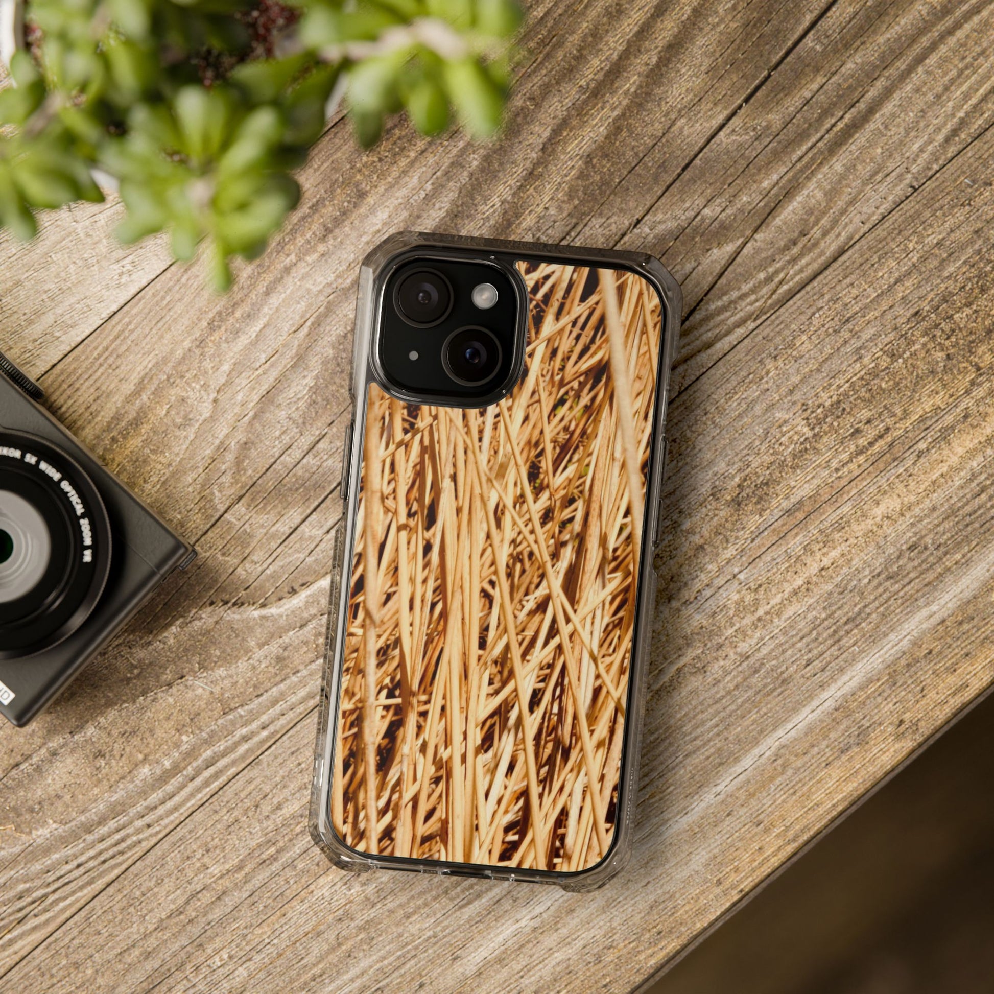 Magnetic Clear Impact Phone Cases for Nature Lovers, Durable Phone Cover, Unique Gift, Eco-Friendly Case, Seasonal Style