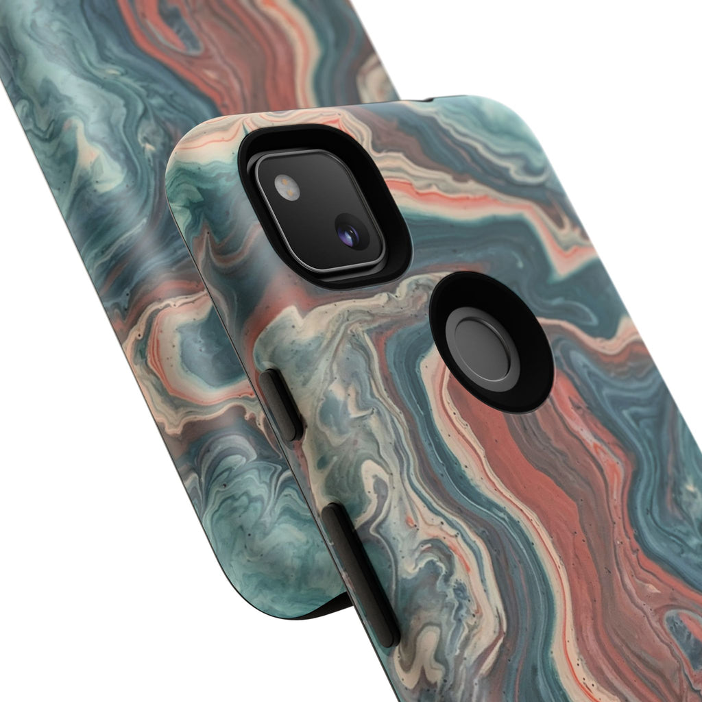 Artistic Phone Case, Tough Cases for Stylish Protection, Marble Design, Trendy Gift for Phone Lovers, Unique Cell Phone Accessory - FORMO