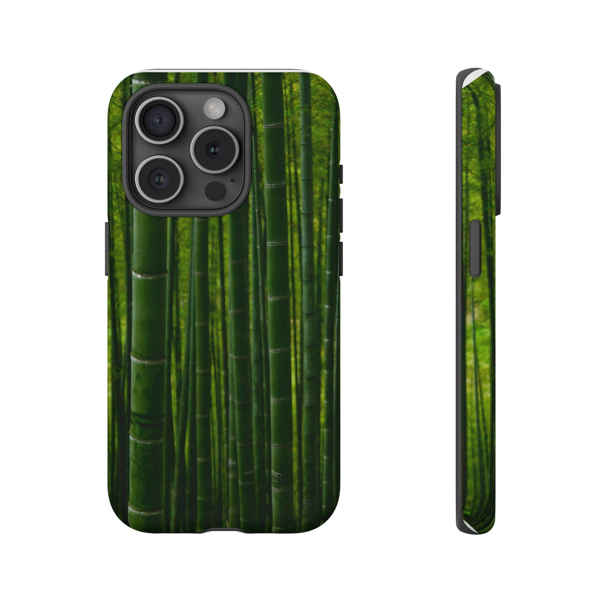 Bamboo Phone Case - Tough Cases, Nature Lover Gift, Eco-Friendly Phone Accessory, Greenery Design, Unique Smartphone Cover - FORMO