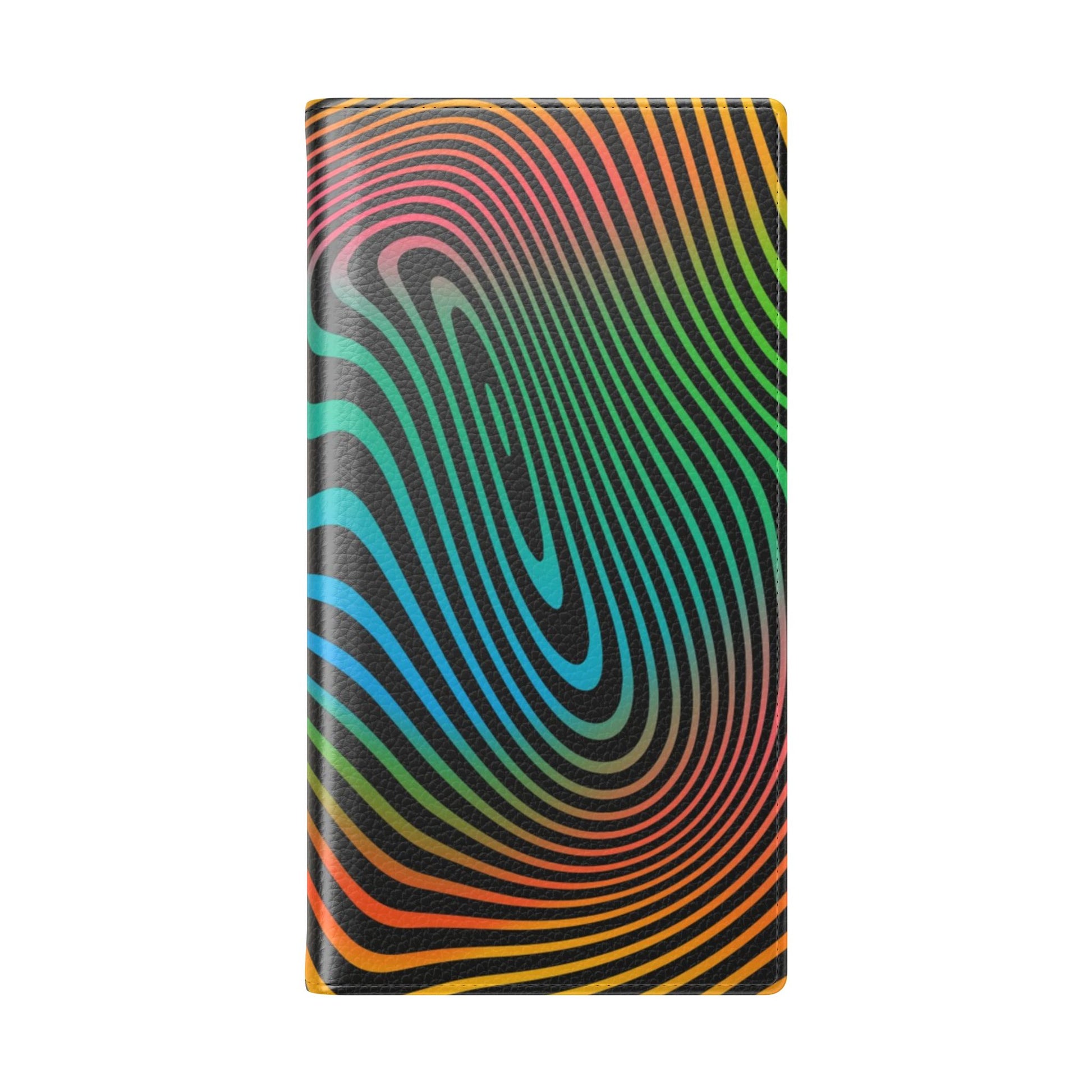 Vibrant Abstract Flip Case for Phone, Colorful Phone Wallet, Trendy Protective Cover, Unique Gift for Tech Lovers, Modern Accessories - FORMO