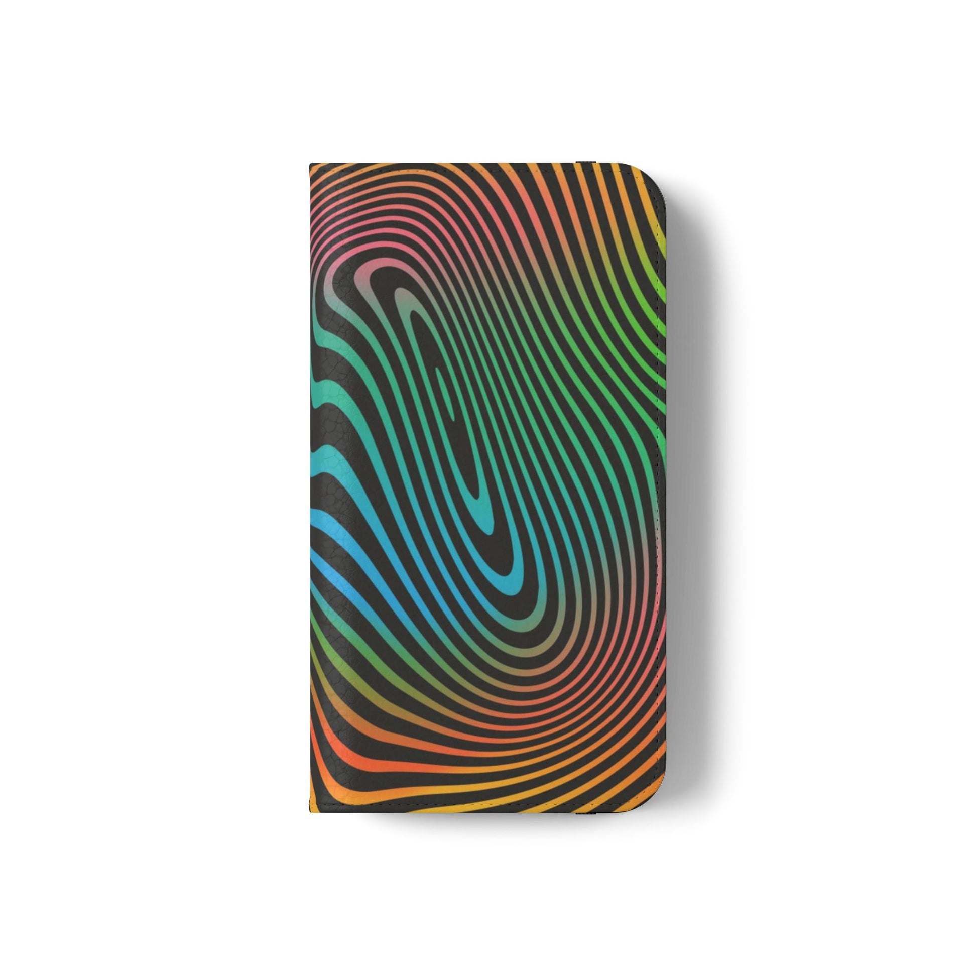 Vibrant Abstract Flip Case for Phone, Colorful Phone Wallet, Trendy Protective Cover, Unique Gift for Tech Lovers, Modern Accessories - FORMO