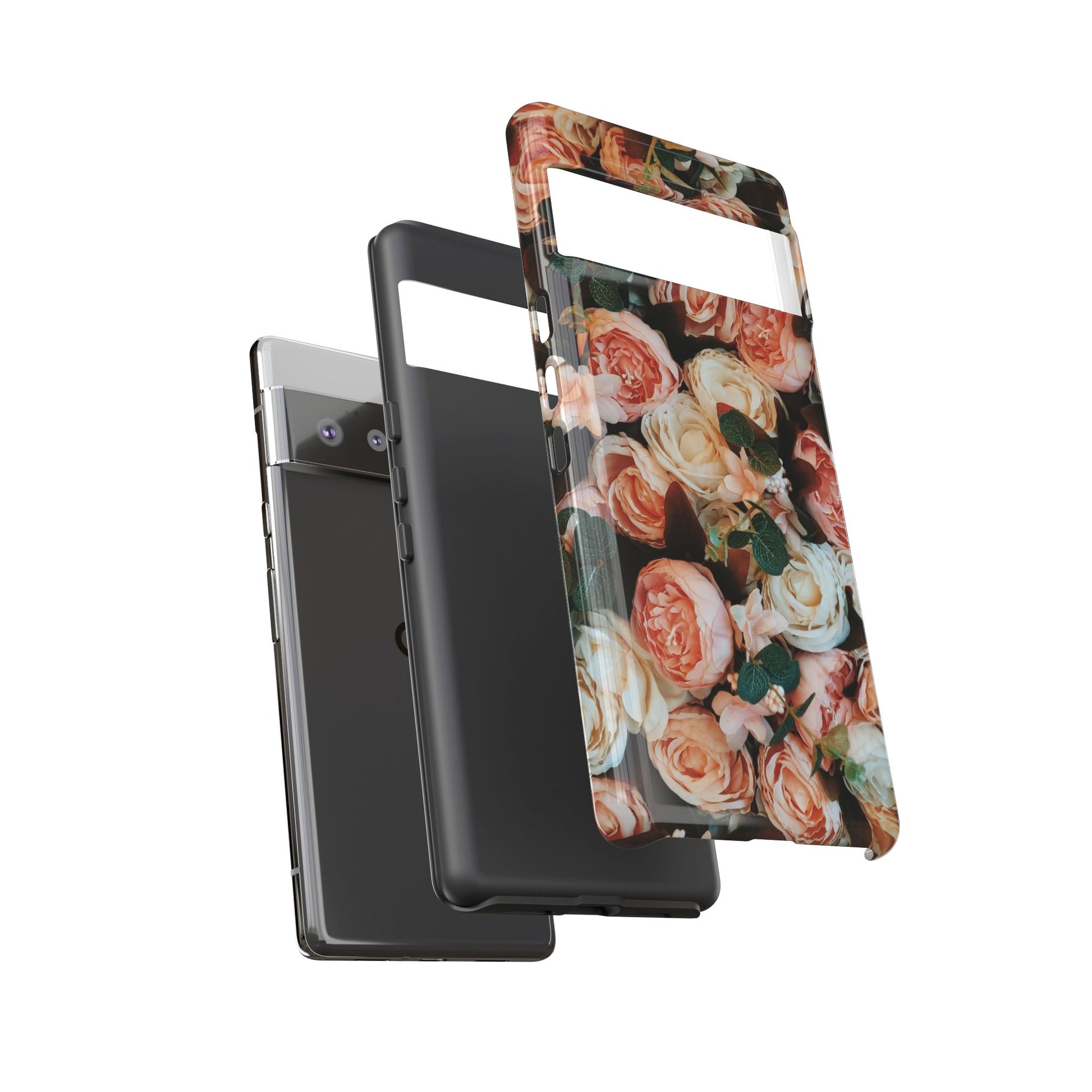 Floral Phone Case - Tough Cases, Rose Design, Floral Protection, Gift for Her, Cute Mobile Cover, Eco-Friendly Case - FORMO