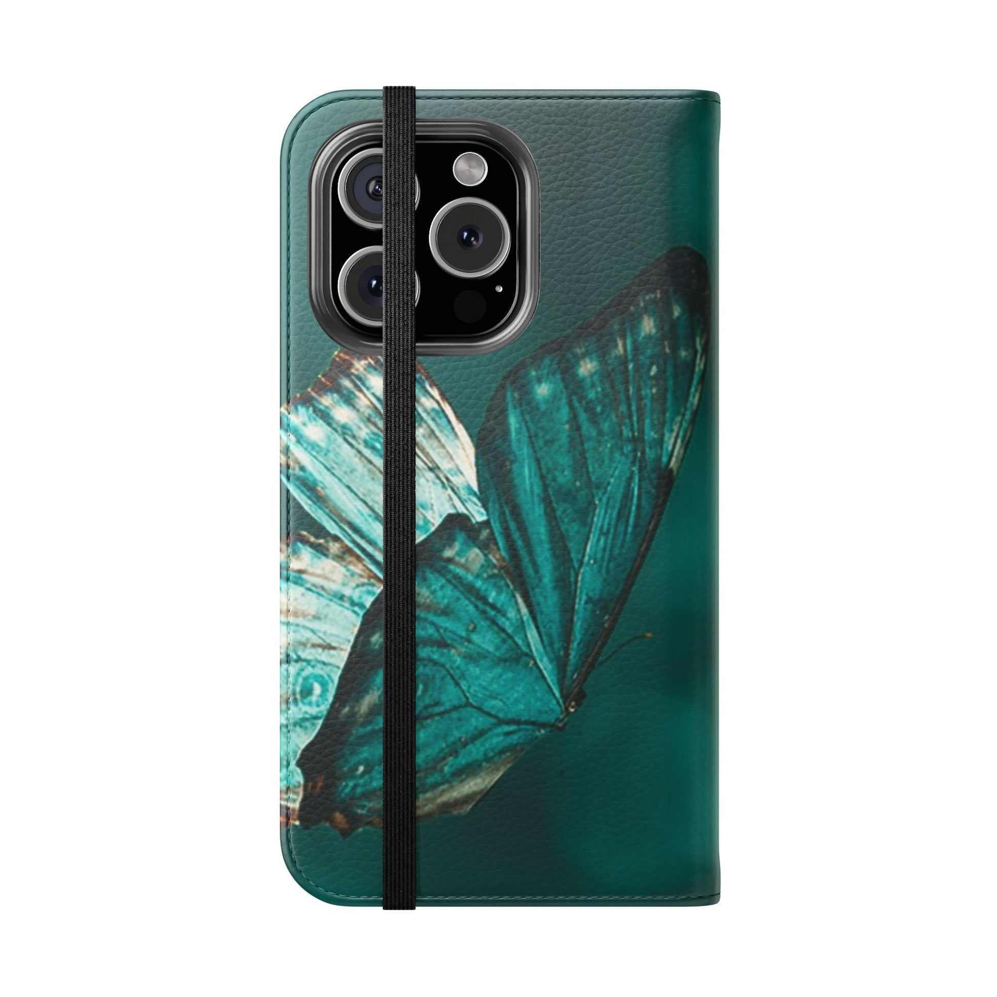 Butterfly Flip Case - Elegant Phone Wallet Cover, Nature Lovers, Gift for Her, Sustainable Fashion, Personalized Mobile Accessory - FORMO