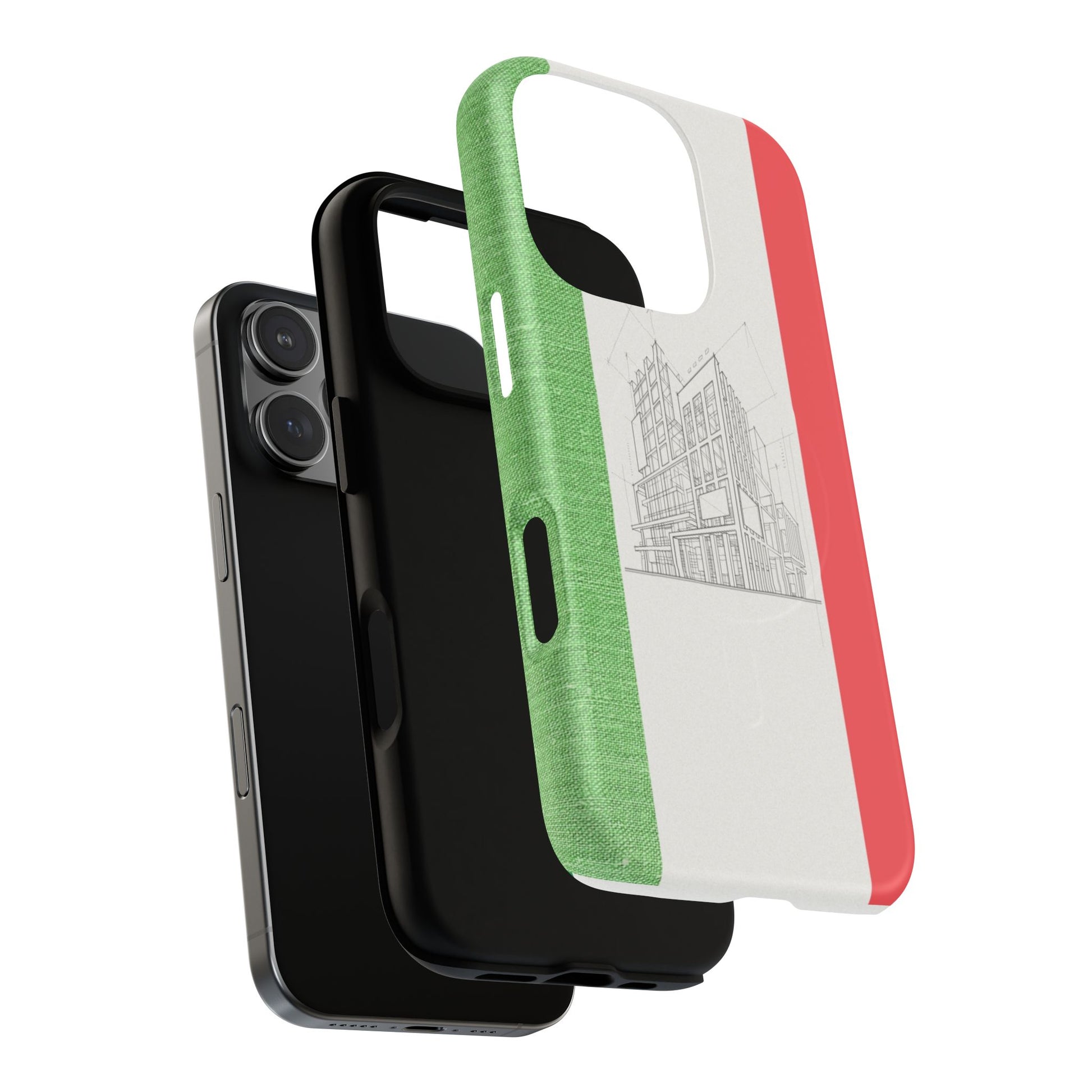 Italian Heritage Magnetic Phone Case, Stylish Phone Cover, Durable Magnet Case, Unique Gift for Travelers, Italian Culture Decor