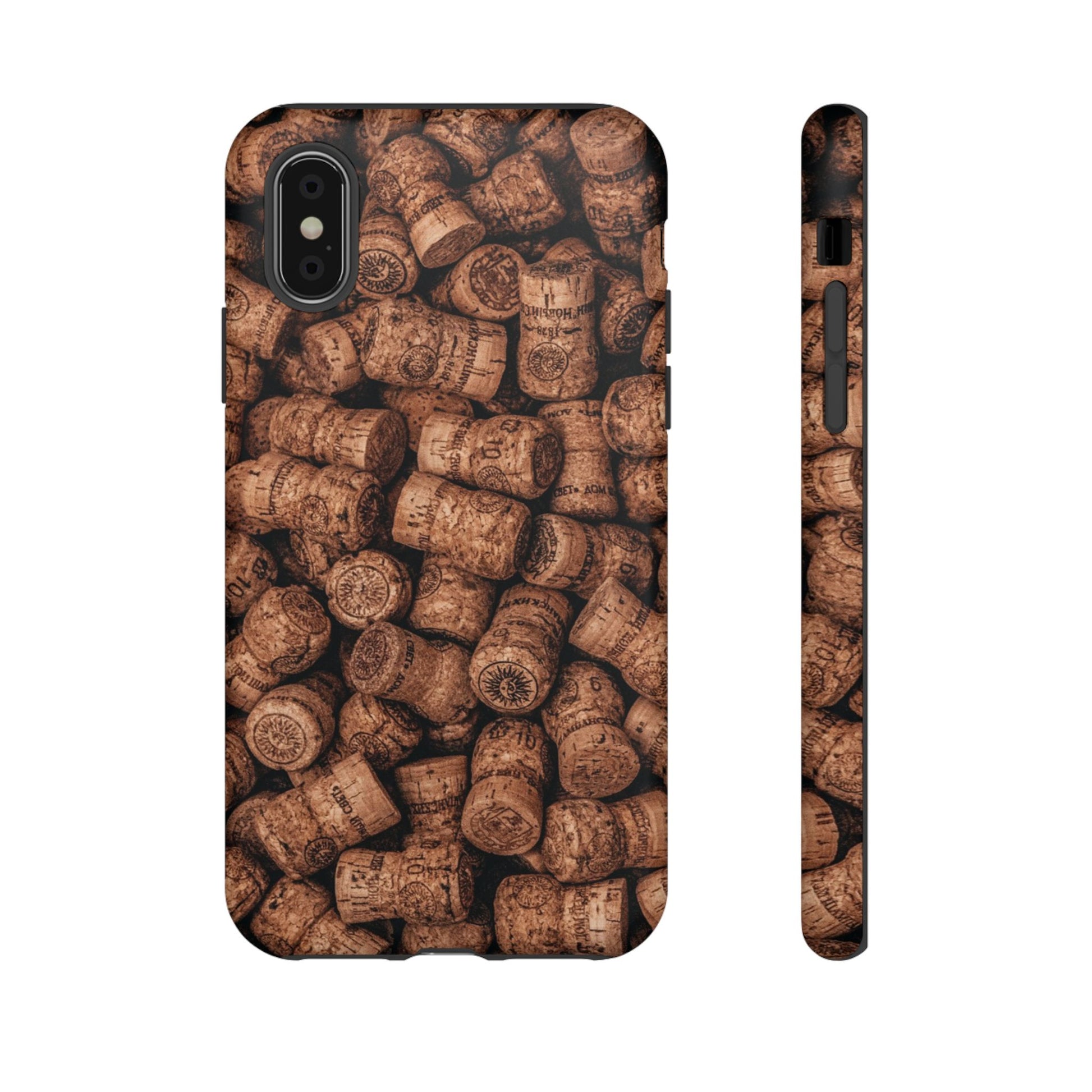 Cork Pattern Phone Case - Eco-Friendly, Vintage Style, Rustic Gifts for Wine Lovers, Housewarming, Birthday, Unique Gift - FORMO