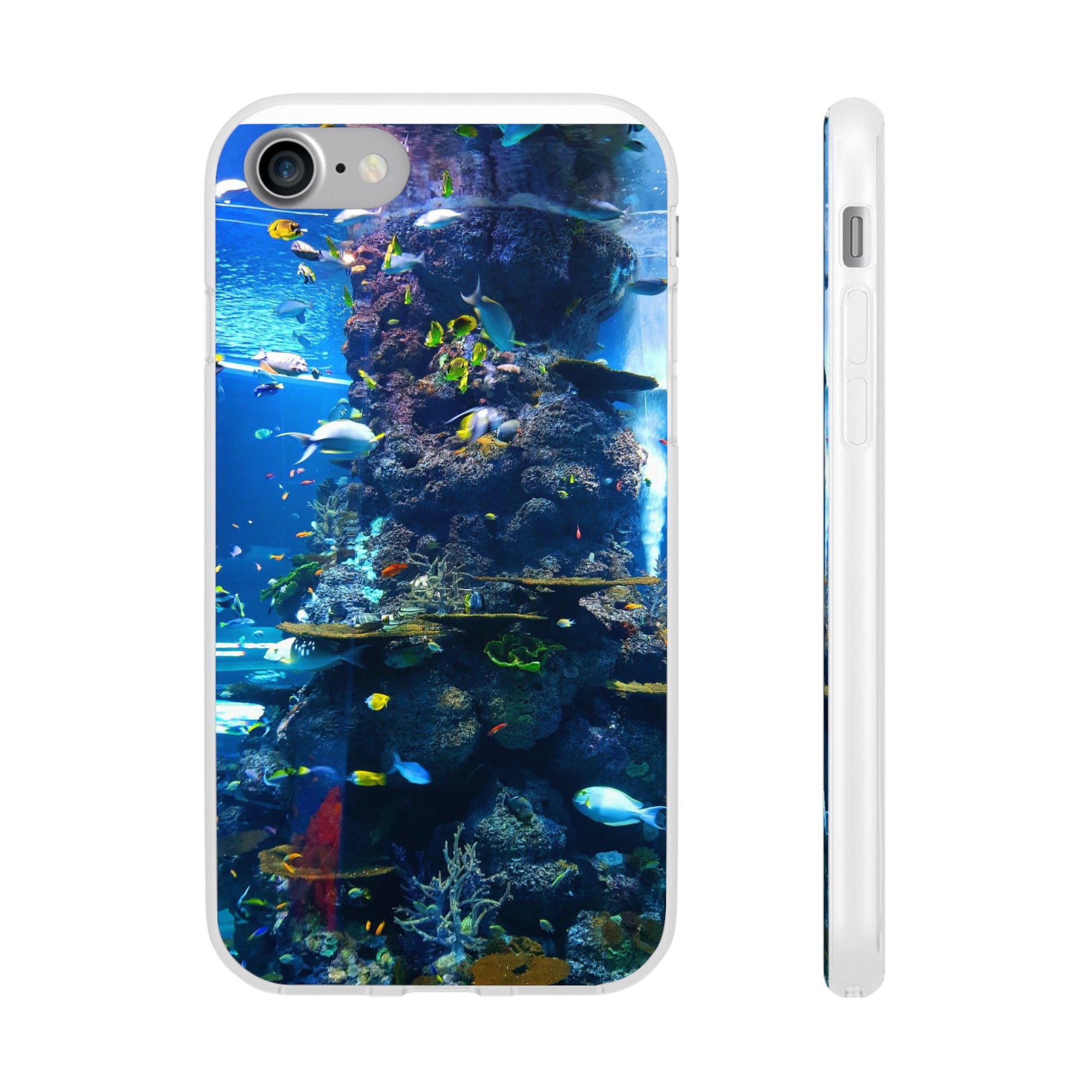 Underwater Paradise Phone Case, Flexible Mobile Cover, Ocean Lover Gift, Marine Life, Beach Decor, Sea Life Accessories - FORMO
