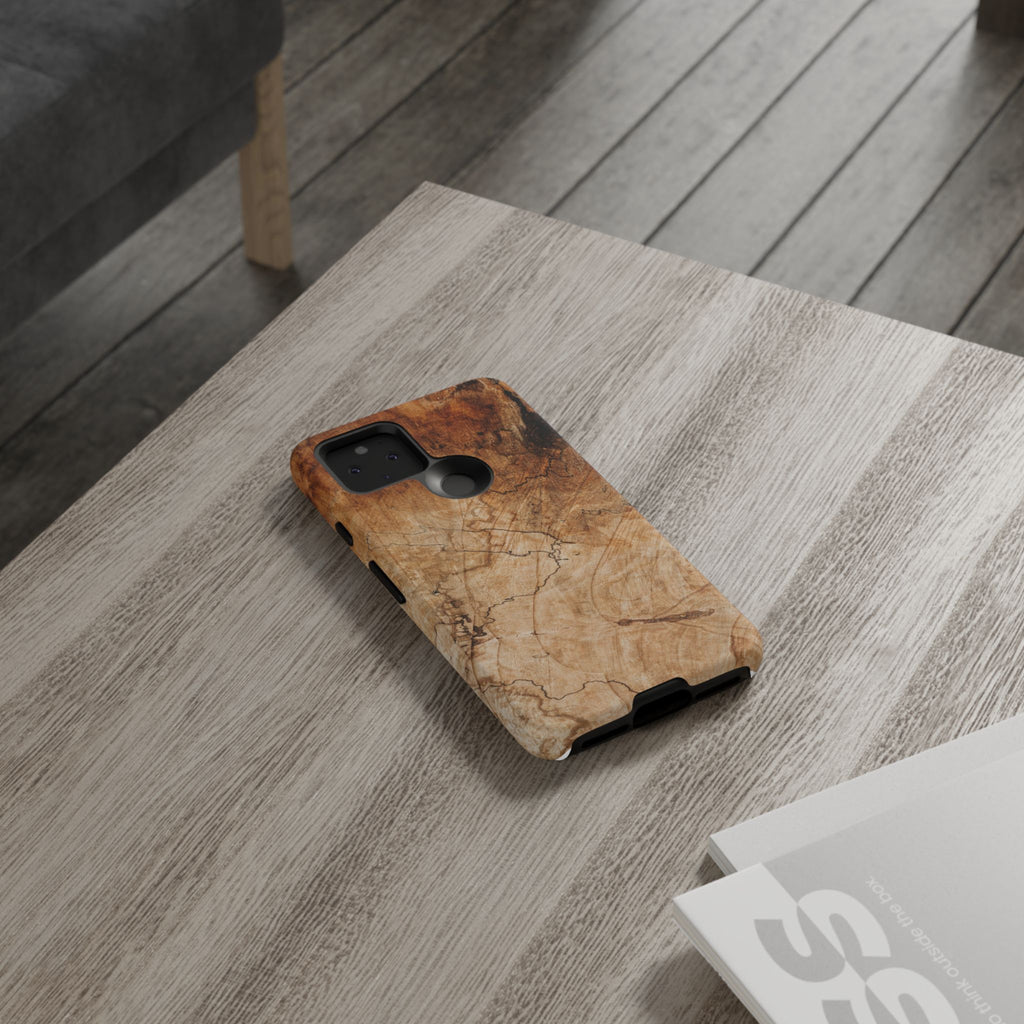 Woodland-Inspired Phone Case | Tough Cases, Natural Wood Grain Cover, Rustic Tech Accessory, Nature Lover Gift, Eco-Friendly - FORMO