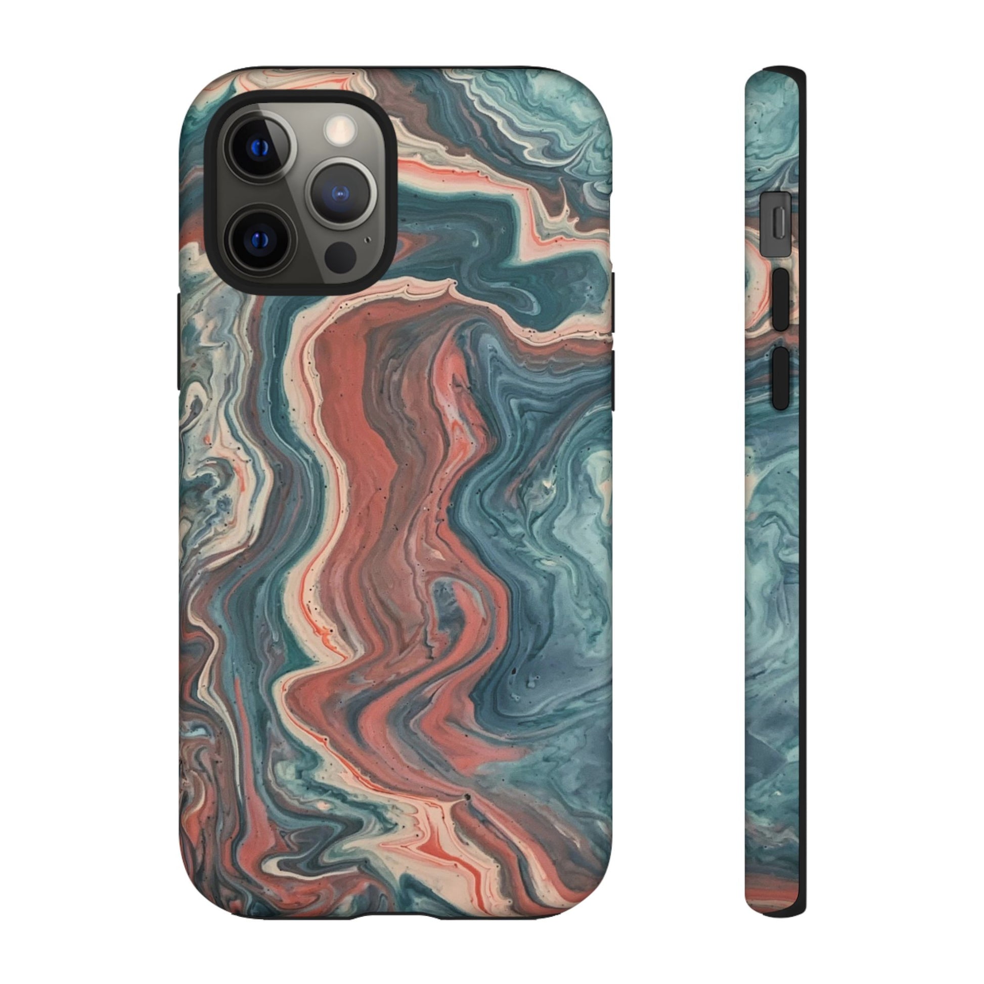 Artistic Phone Case, Tough Cases for Stylish Protection, Marble Design, Trendy Gift for Phone Lovers, Unique Cell Phone Accessory - FORMO