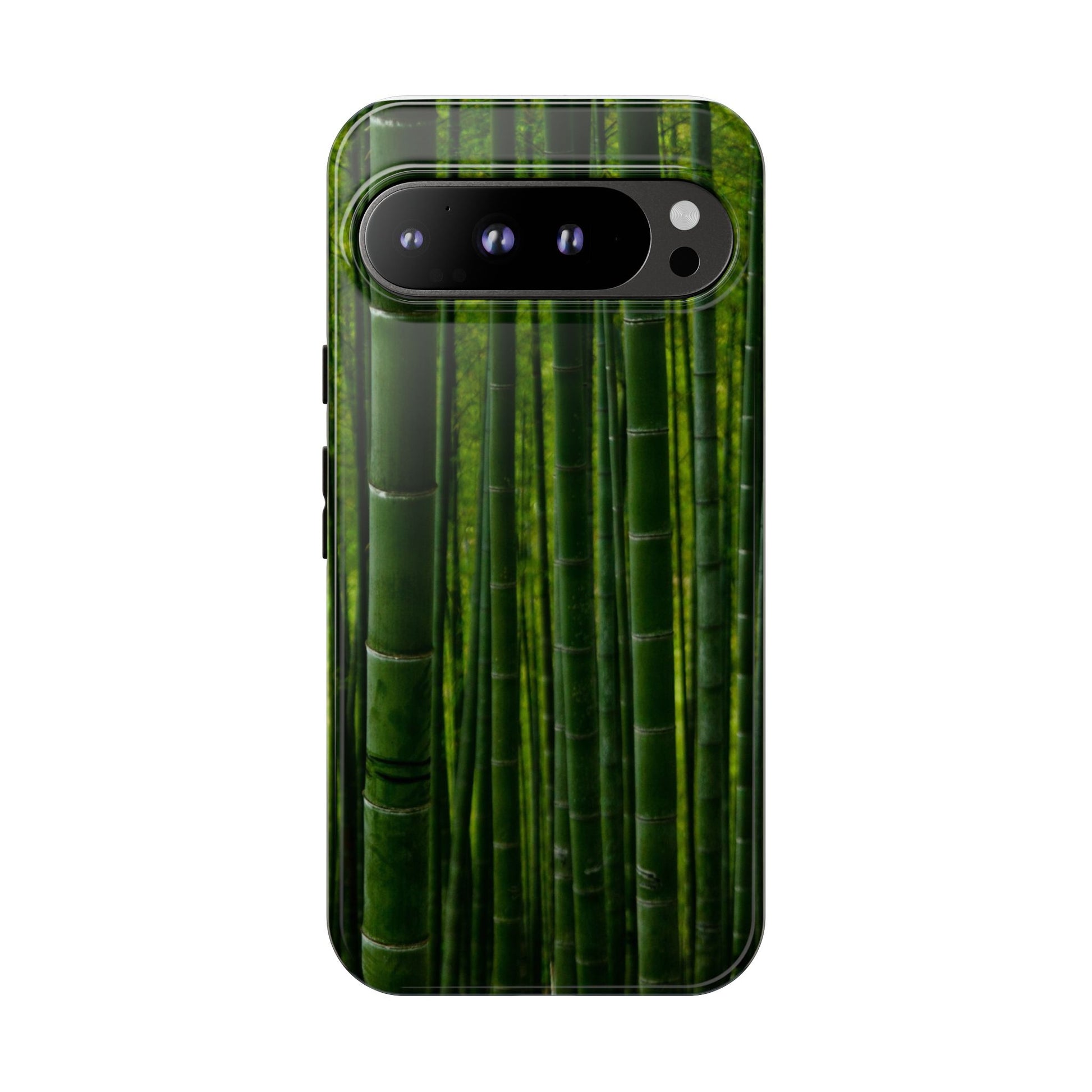Bamboo Phone Case - Tough Cases, Nature Lover Gift, Eco-Friendly Phone Accessory, Greenery Design, Unique Smartphone Cover - FORMO