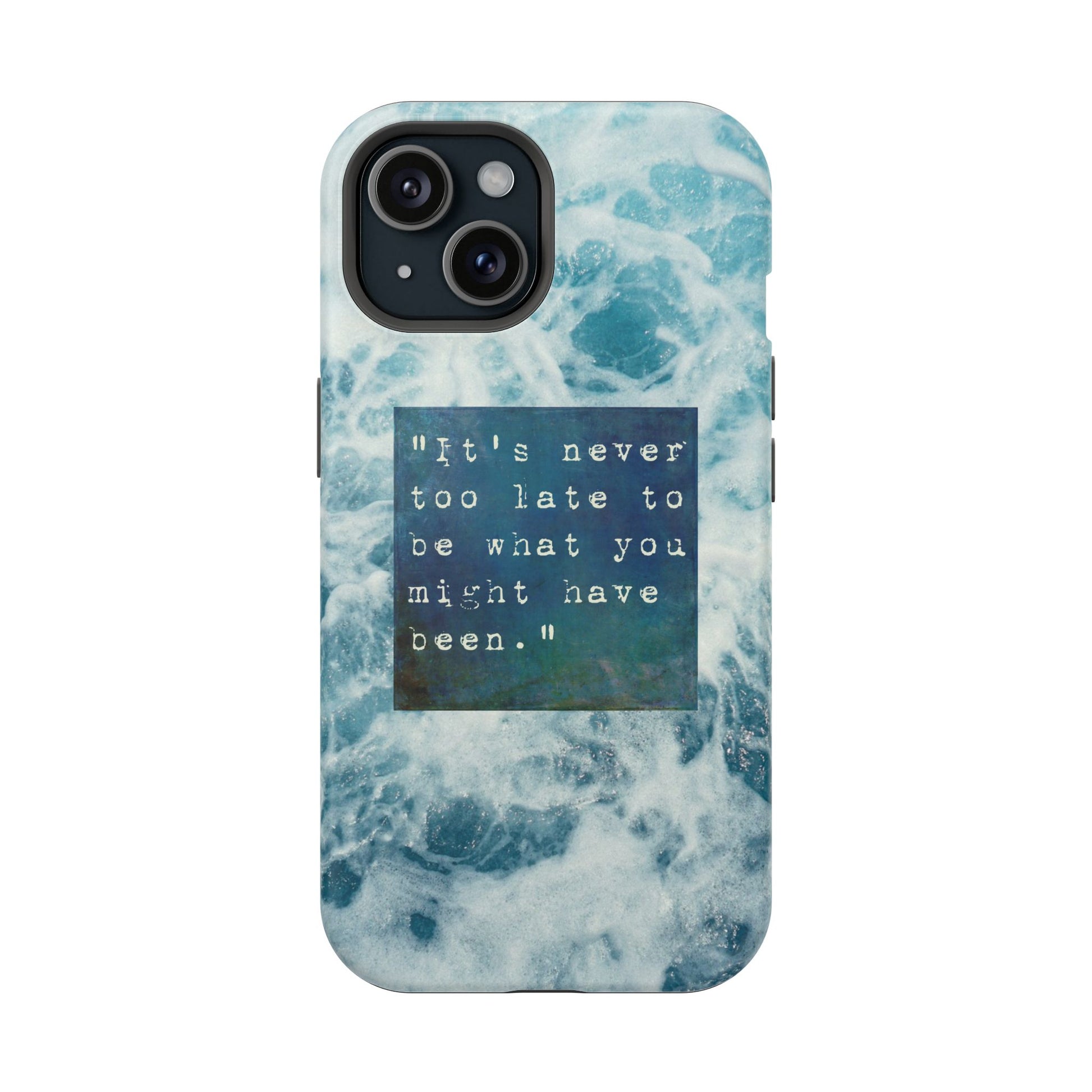 Inspirational Magnetic Phone Cases, Perfect Gift for Students, Motivational Phone Cover, Stylish Tough Case, Ocean Design Case, Fits iPhone - FORMO