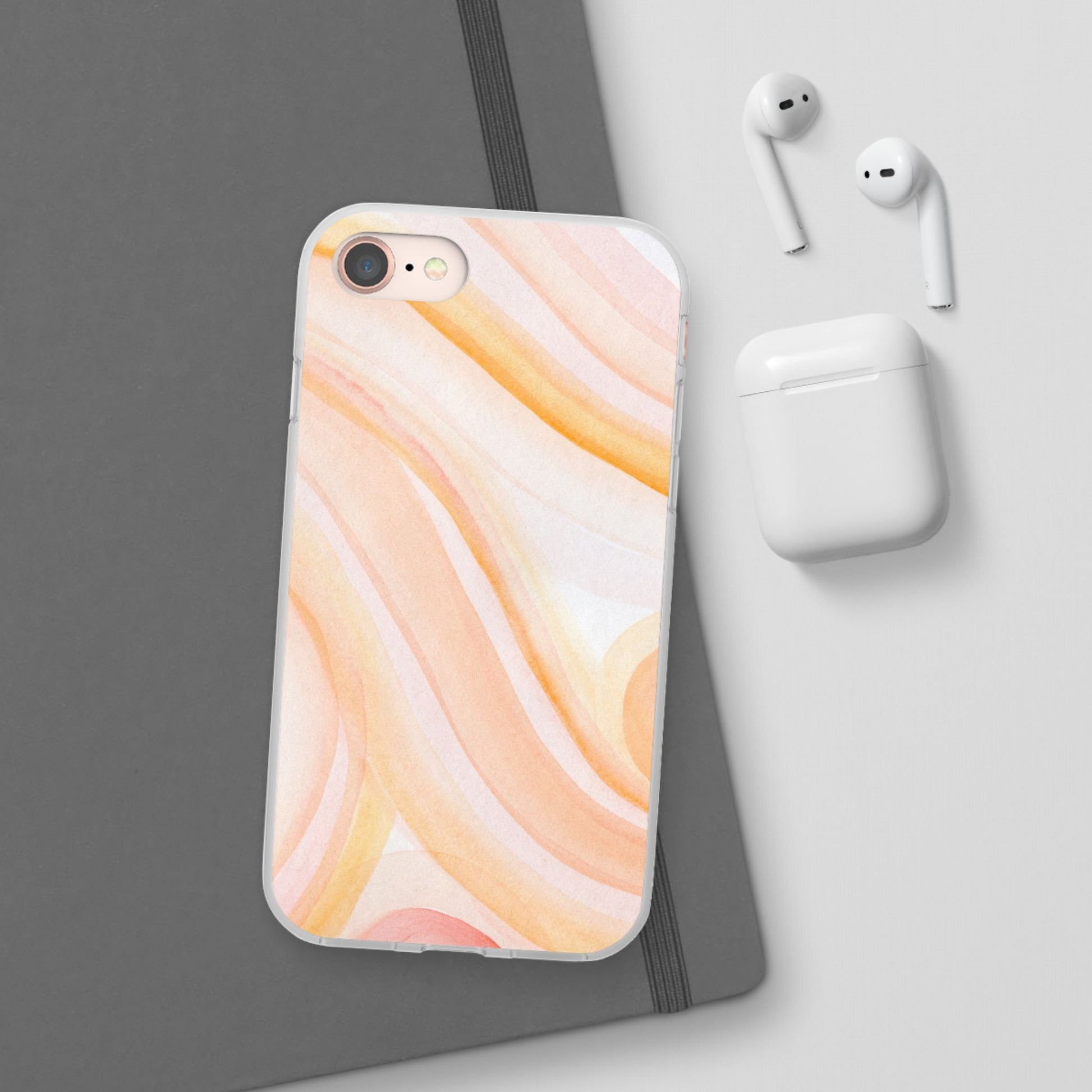 Aesthetic Phone Case, Soft Pastel Flexible Cover, Trendy Mobile Accessories, Gift for Her, Cute Phone Protection - FORMO