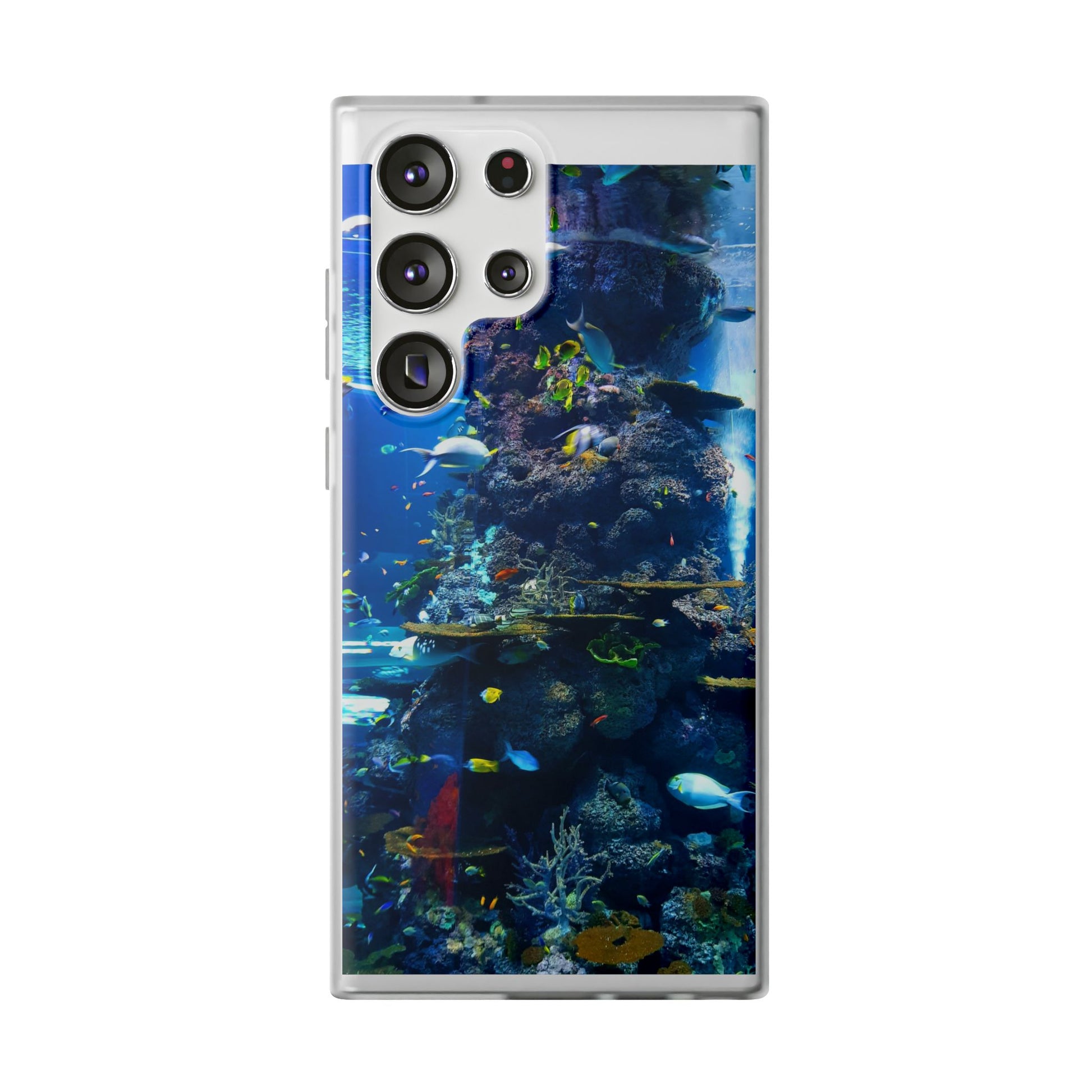 Underwater Paradise Phone Case, Flexible Mobile Cover, Ocean Lover Gift, Marine Life, Beach Decor, Sea Life Accessories - FORMO