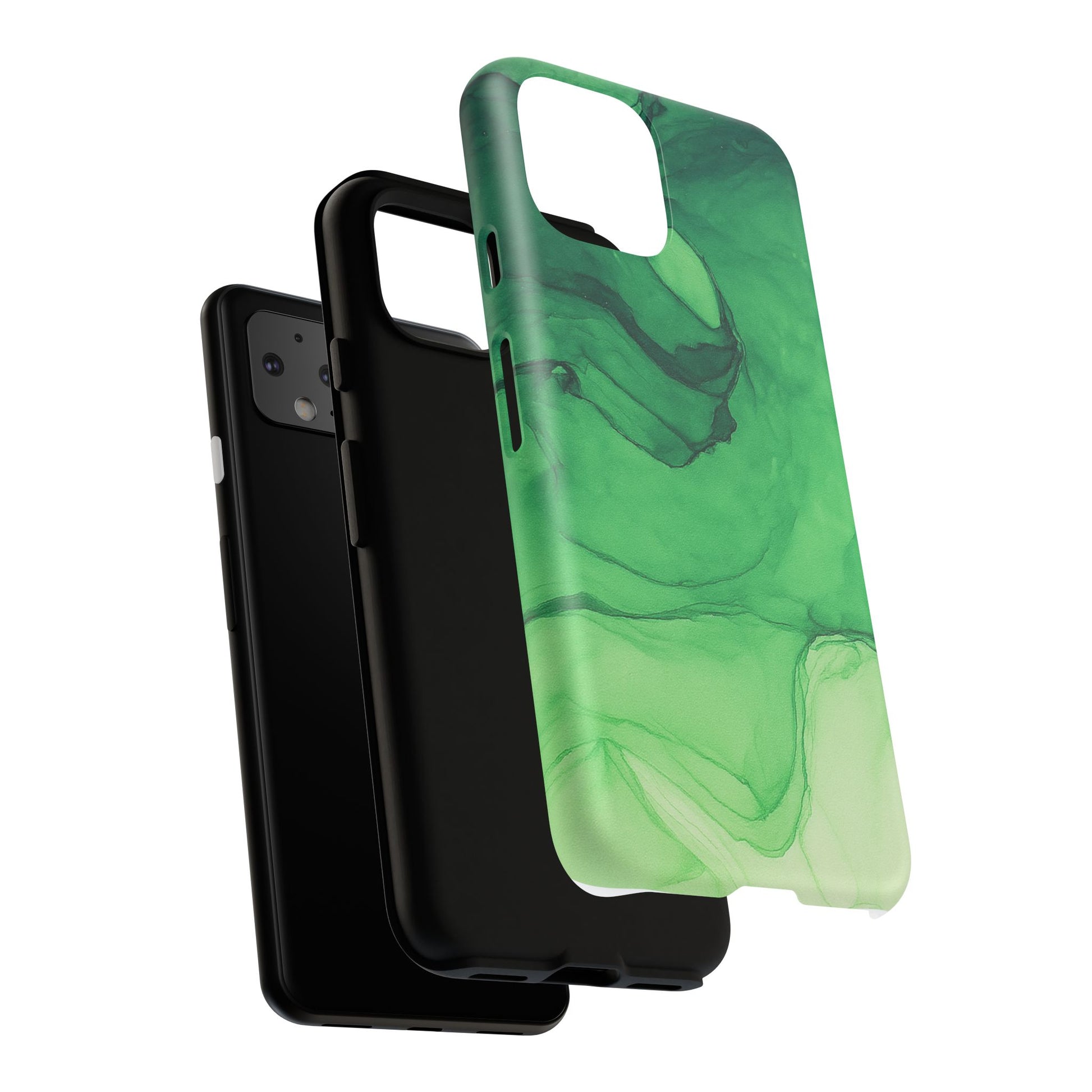 Stylish Phone Case for Nature Lovers, Tough Cases, Green Marble Design, Organic Aesthetic, Unique Gift, Eco-friendly Accessories