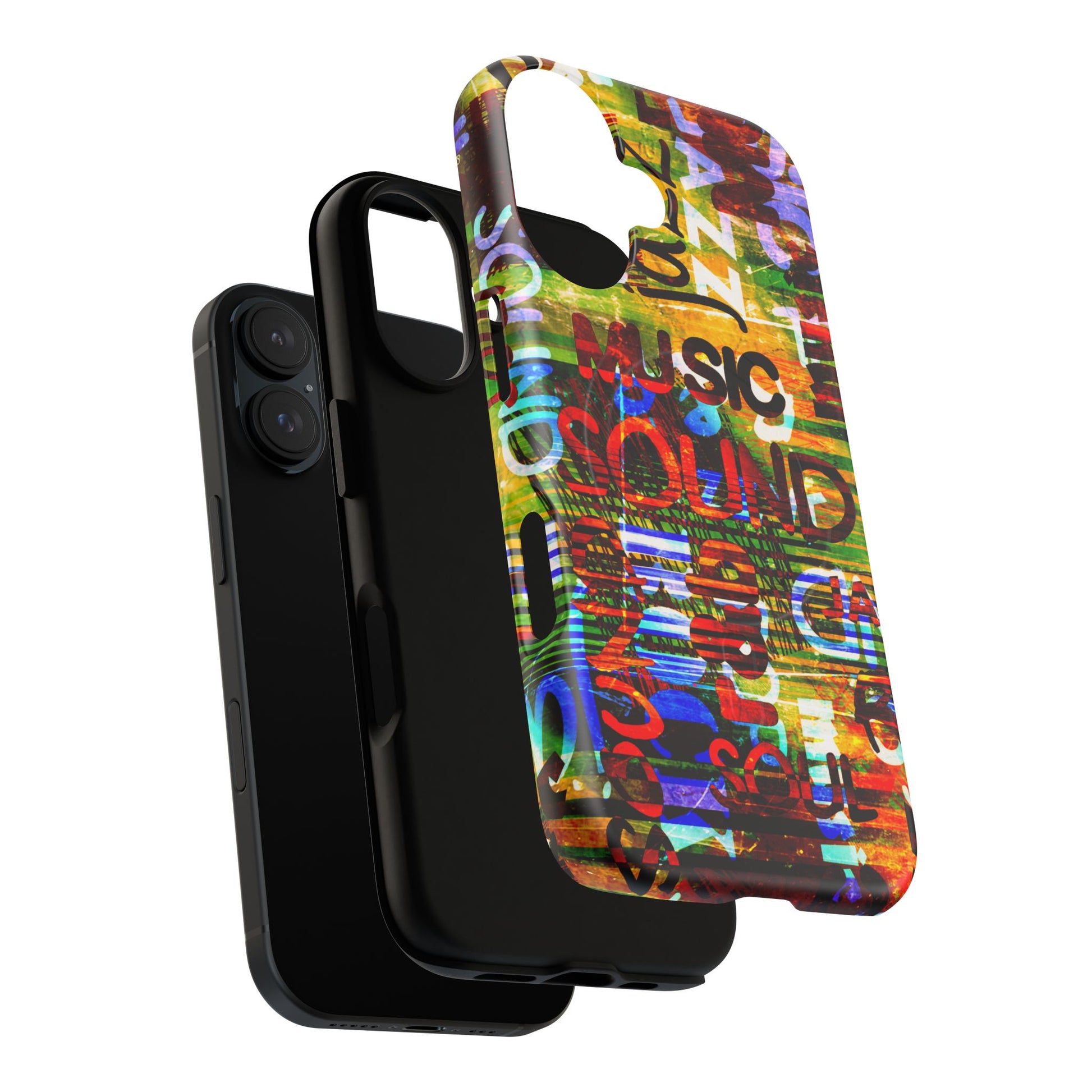 Colorful Music-Themed Phone Case (iPhone & Samsung Compatible) - FORMO