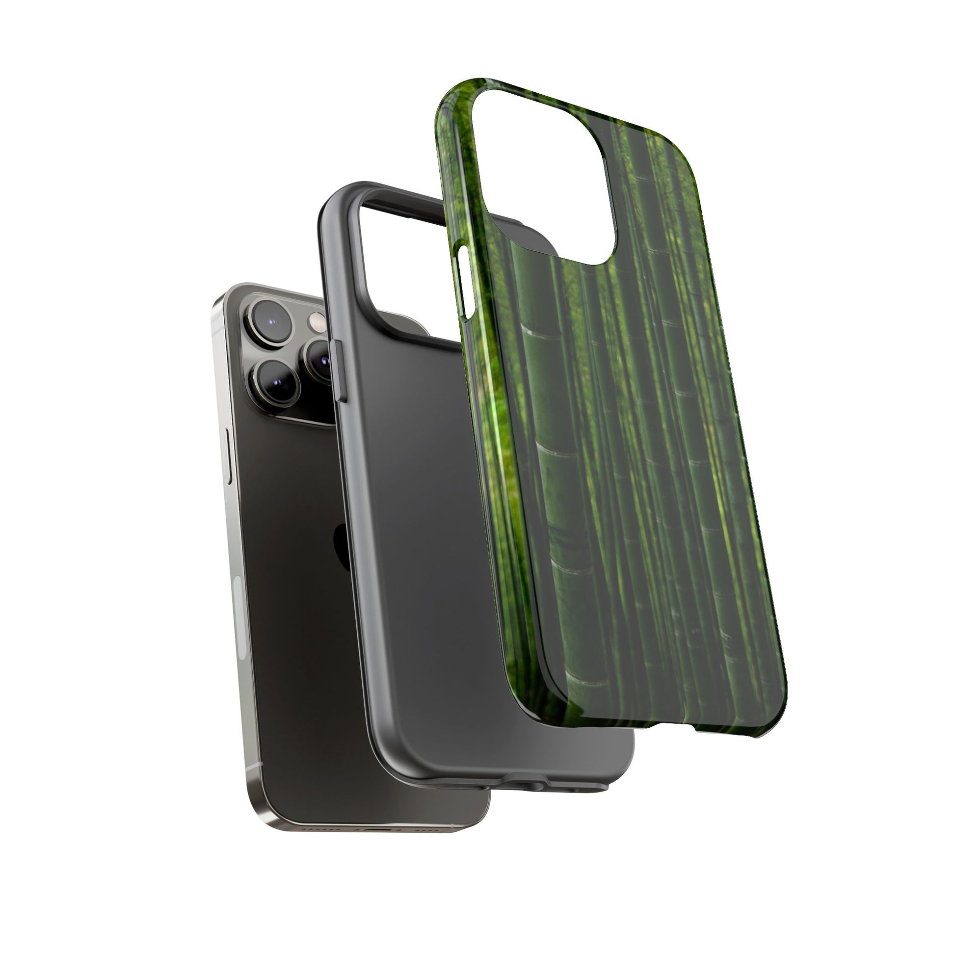 Bamboo Phone Case - Tough Cases, Nature Lover Gift, Eco-Friendly Phone Accessory, Greenery Design, Unique Smartphone Cover - FORMO