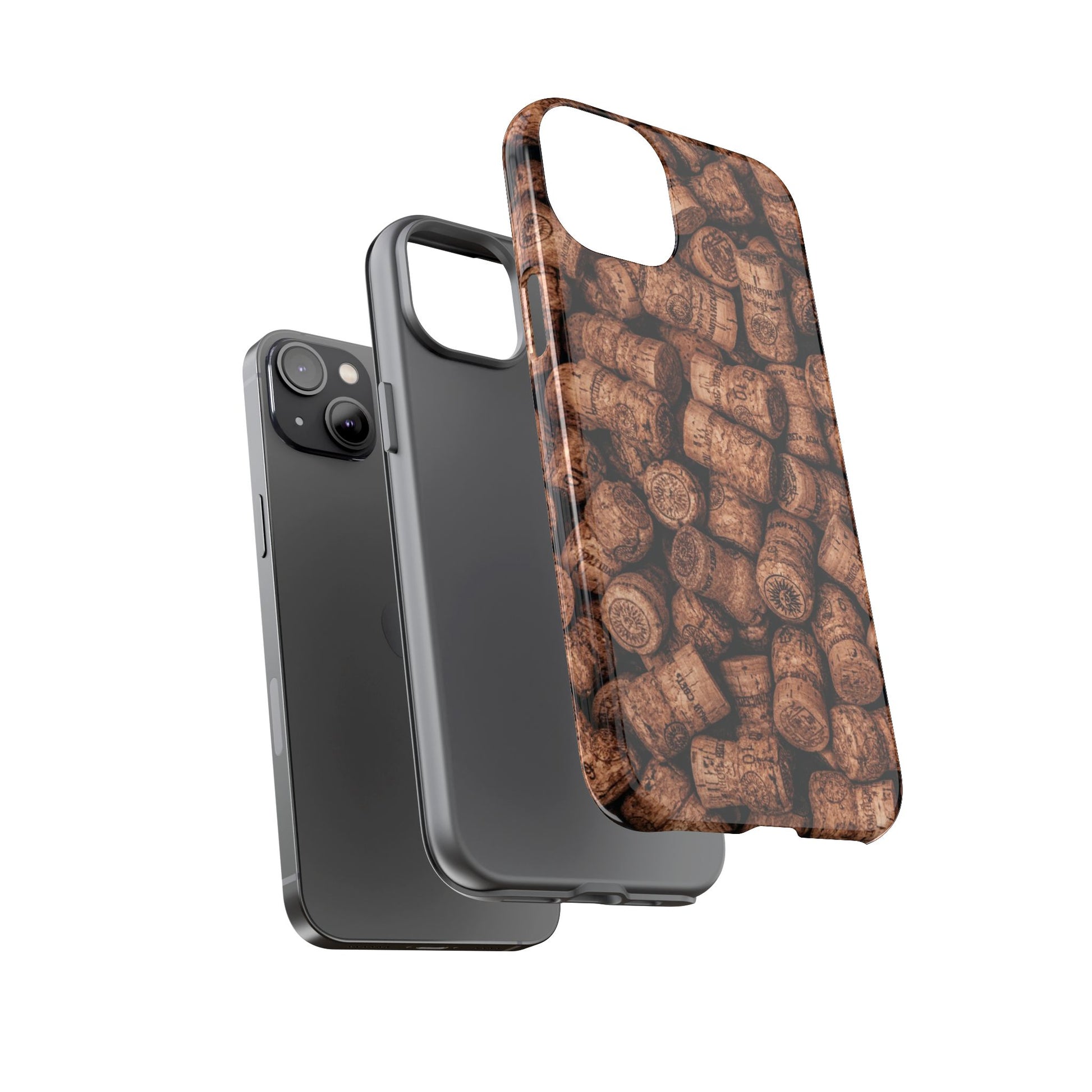 Cork Pattern Phone Case - Eco-Friendly, Vintage Style, Rustic Gifts for Wine Lovers, Housewarming, Birthday, Unique Gift - FORMO