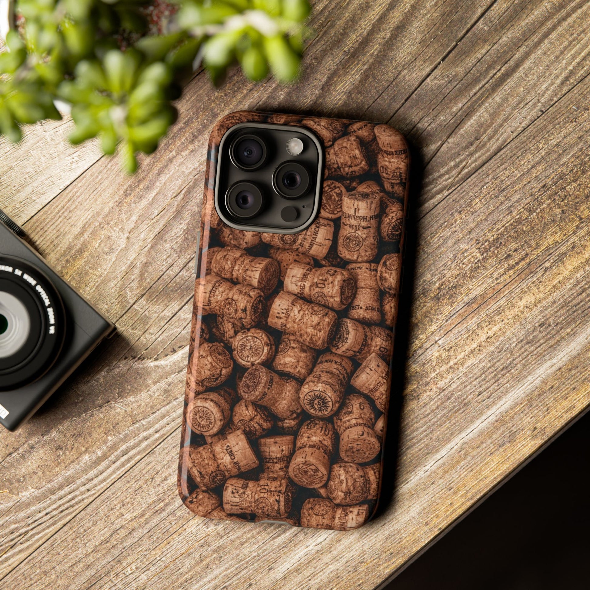 Cork Pattern Phone Case - Eco-Friendly, Vintage Style, Rustic Gifts for Wine Lovers, Housewarming, Birthday, Unique Gift - FORMO