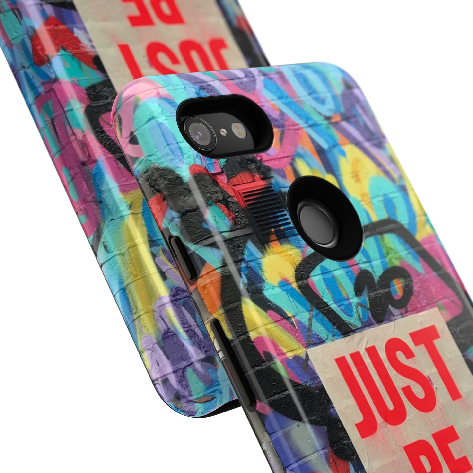 Colorful Phone Case - Just Be Nice Design, Motivational Gift, Phone Accessories, Unique Custom Case, Positive Vibe Tech Gear - FORMO