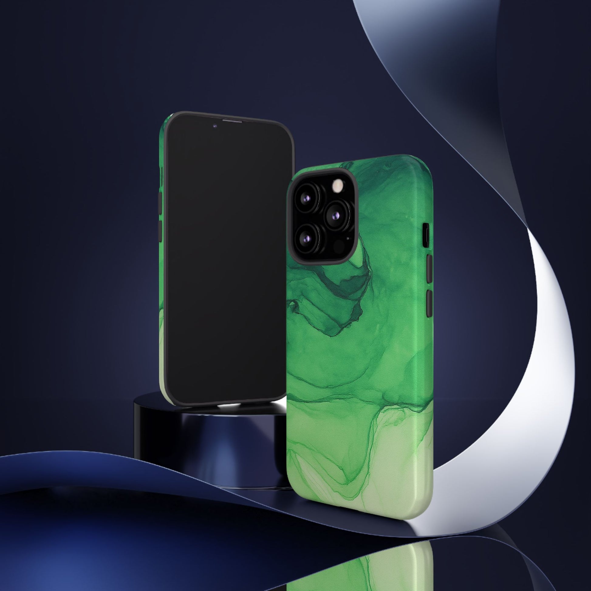 Stylish Phone Case for Nature Lovers, Tough Cases, Green Marble Design, Organic Aesthetic, Unique Gift, Eco-friendly Accessories