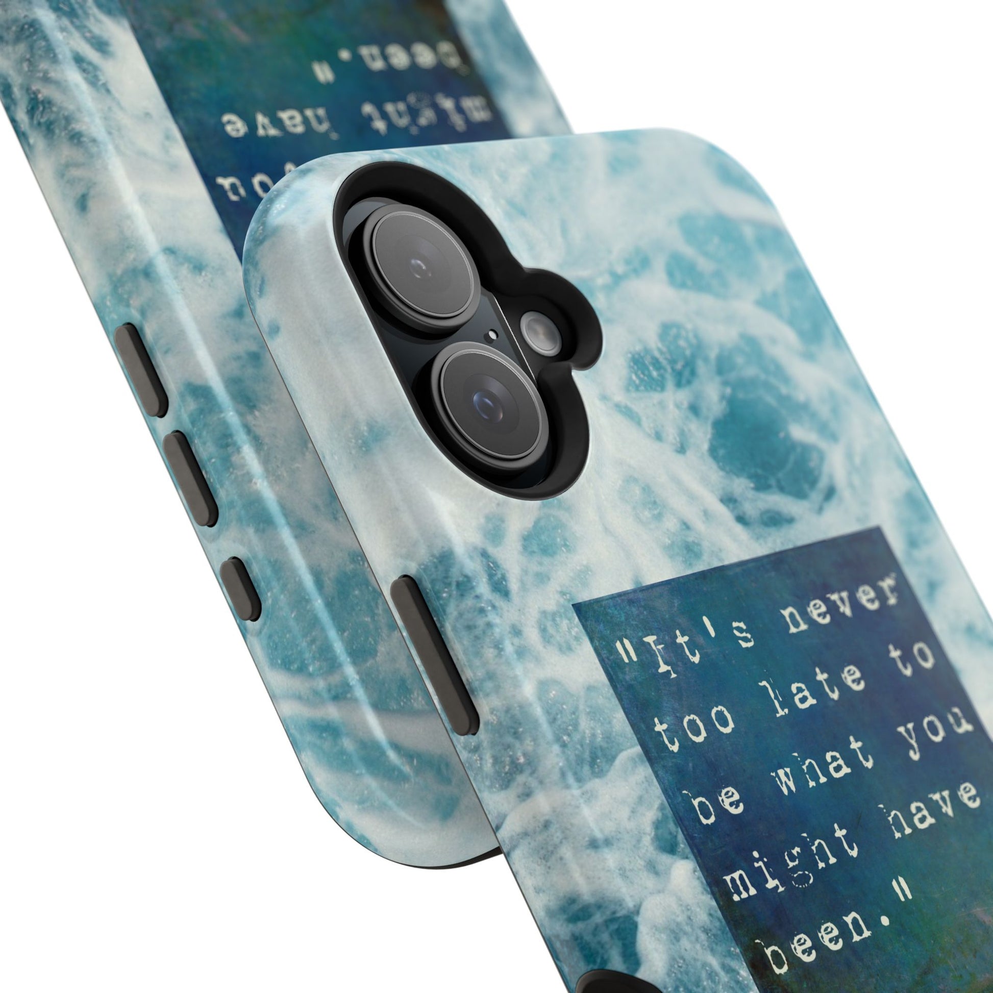 Inspirational Magnetic Phone Cases, Perfect Gift for Students, Motivational Phone Cover, Stylish Tough Case, Ocean Design Case, Fits iPhone - FORMO