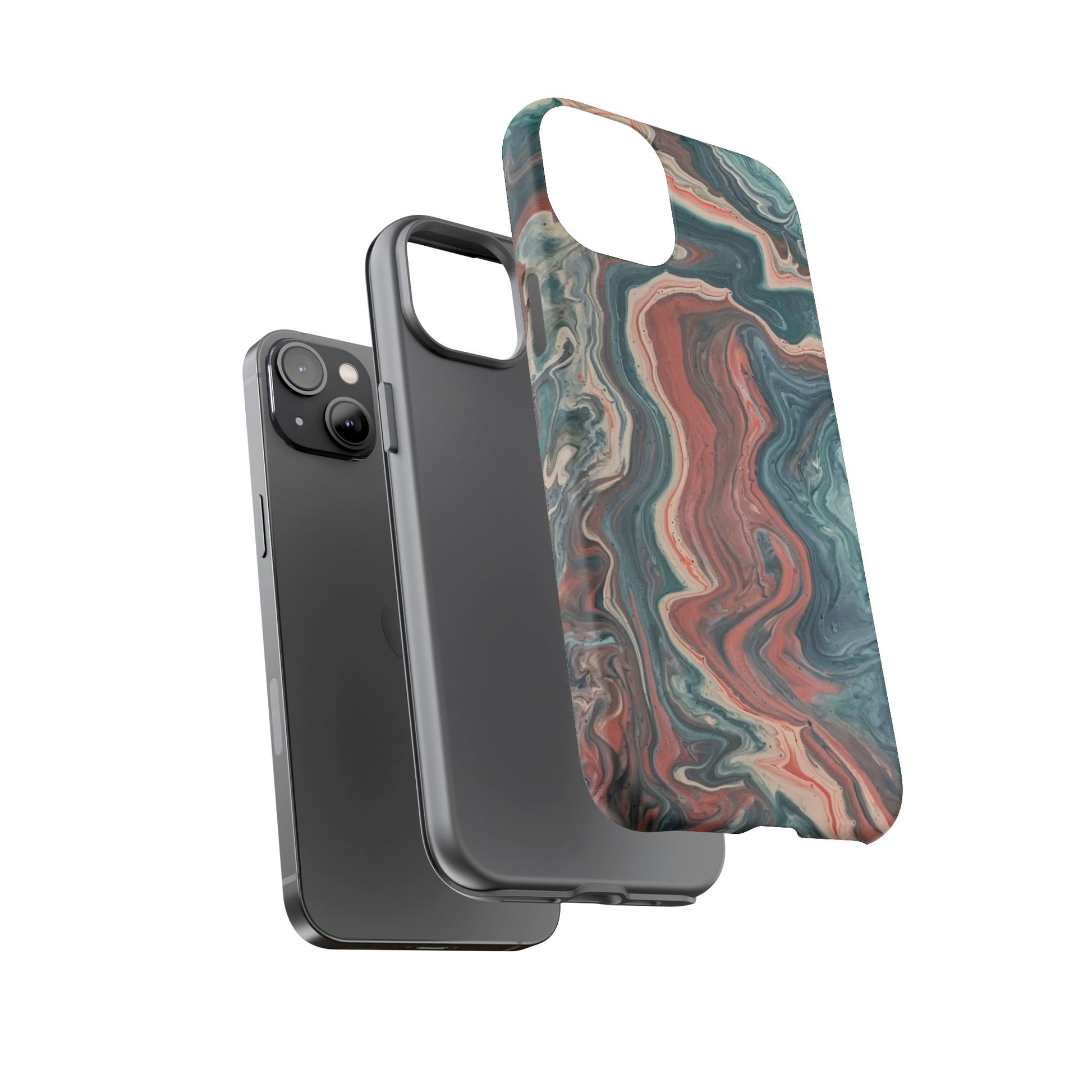 Artistic Phone Case, Tough Cases for Stylish Protection, Marble Design, Trendy Gift for Phone Lovers, Unique Cell Phone Accessory - FORMO