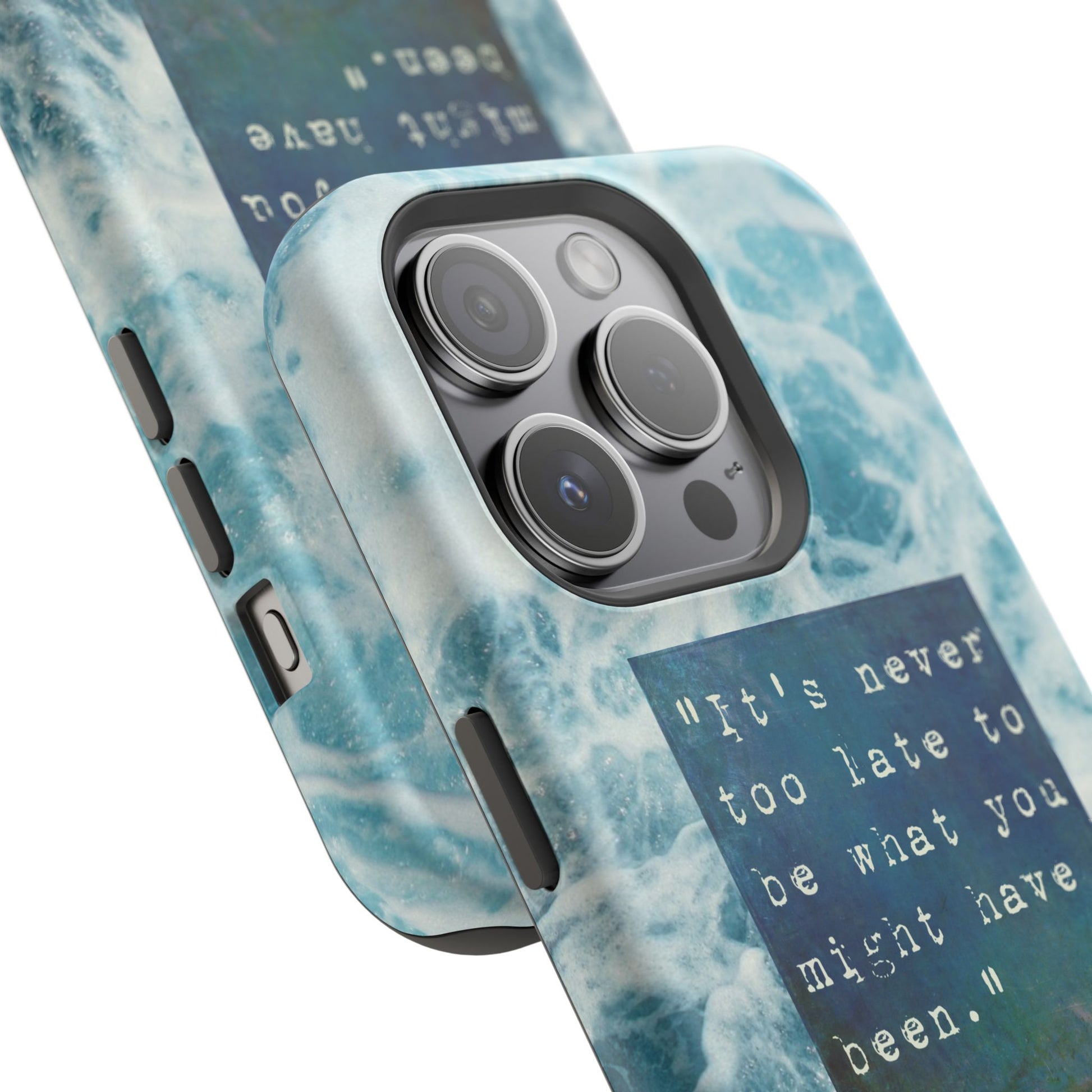 Inspirational Magnetic Phone Cases, Perfect Gift for Students, Motivational Phone Cover, Stylish Tough Case, Ocean Design Case, Fits iPhone - FORMO