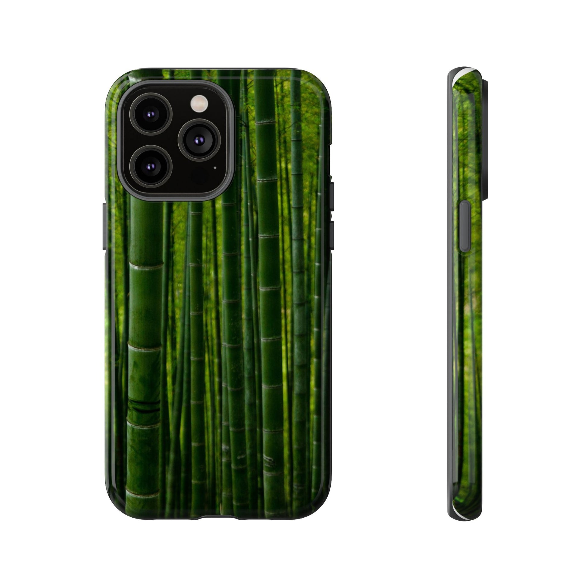 Bamboo Phone Case - Tough Cases, Nature Lover Gift, Eco-Friendly Phone Accessory, Greenery Design, Unique Smartphone Cover - FORMO