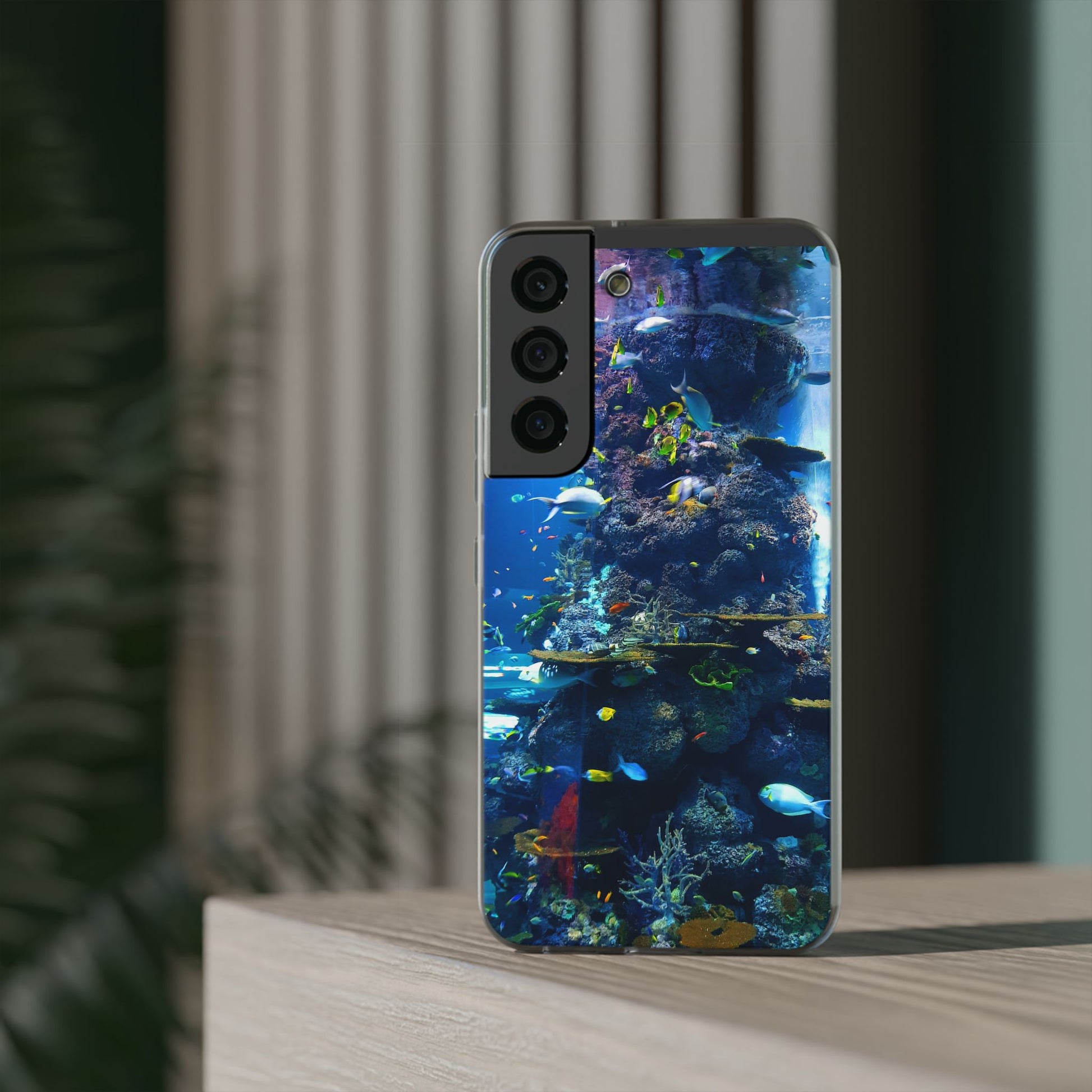 Underwater Paradise Phone Case, Flexible Mobile Cover, Ocean Lover Gift, Marine Life, Beach Decor, Sea Life Accessories - FORMO