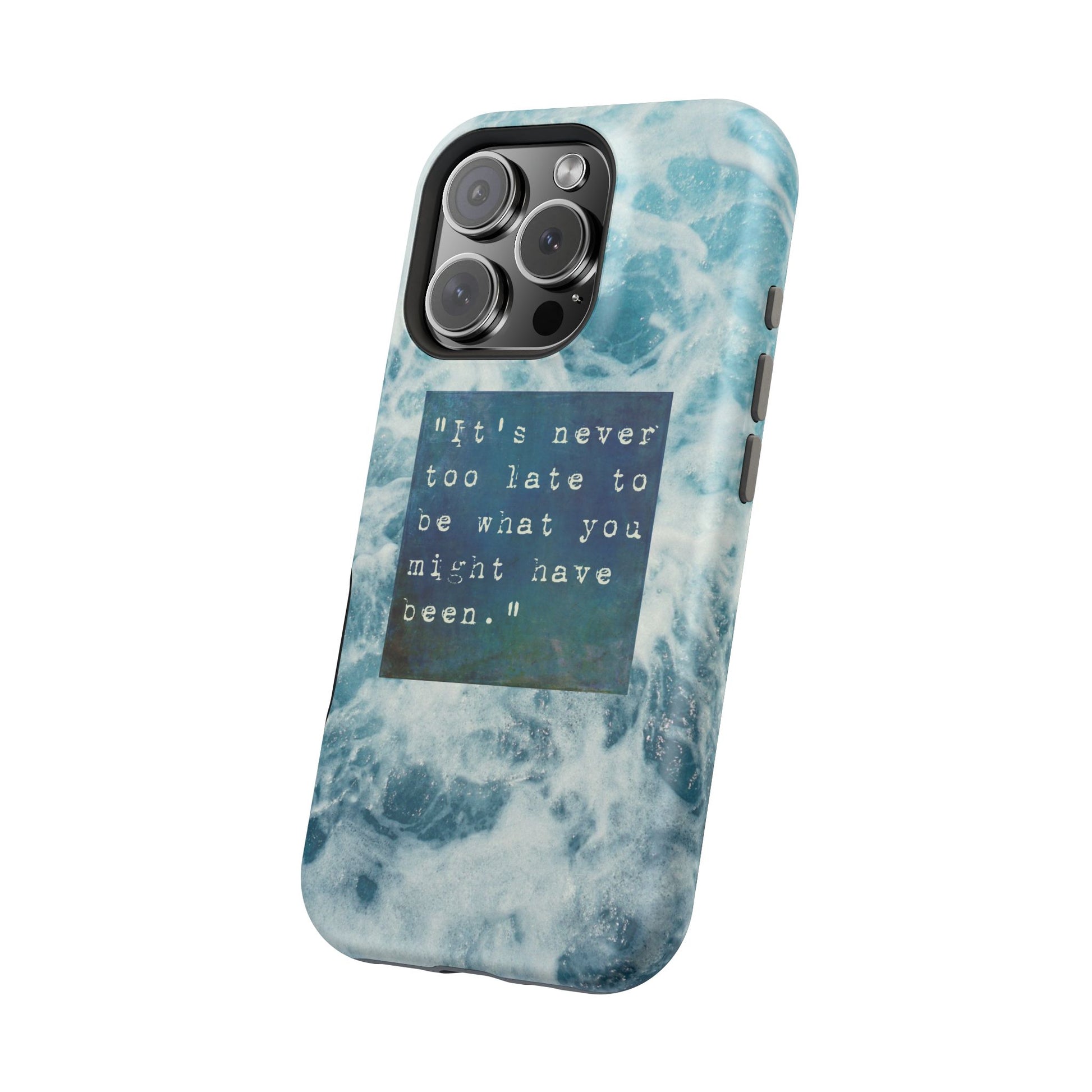 Inspirational Magnetic Phone Cases, Perfect Gift for Students, Motivational Phone Cover, Stylish Tough Case, Ocean Design Case, Fits iPhone - FORMO