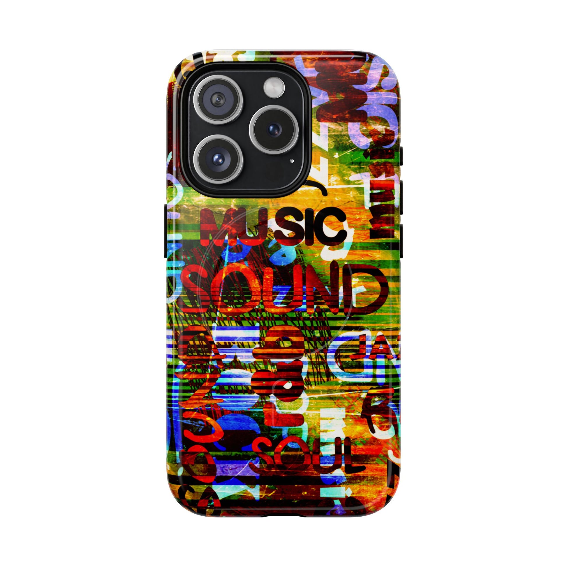 Colorful Music-Themed Phone Case (iPhone & Samsung Compatible) - FORMO