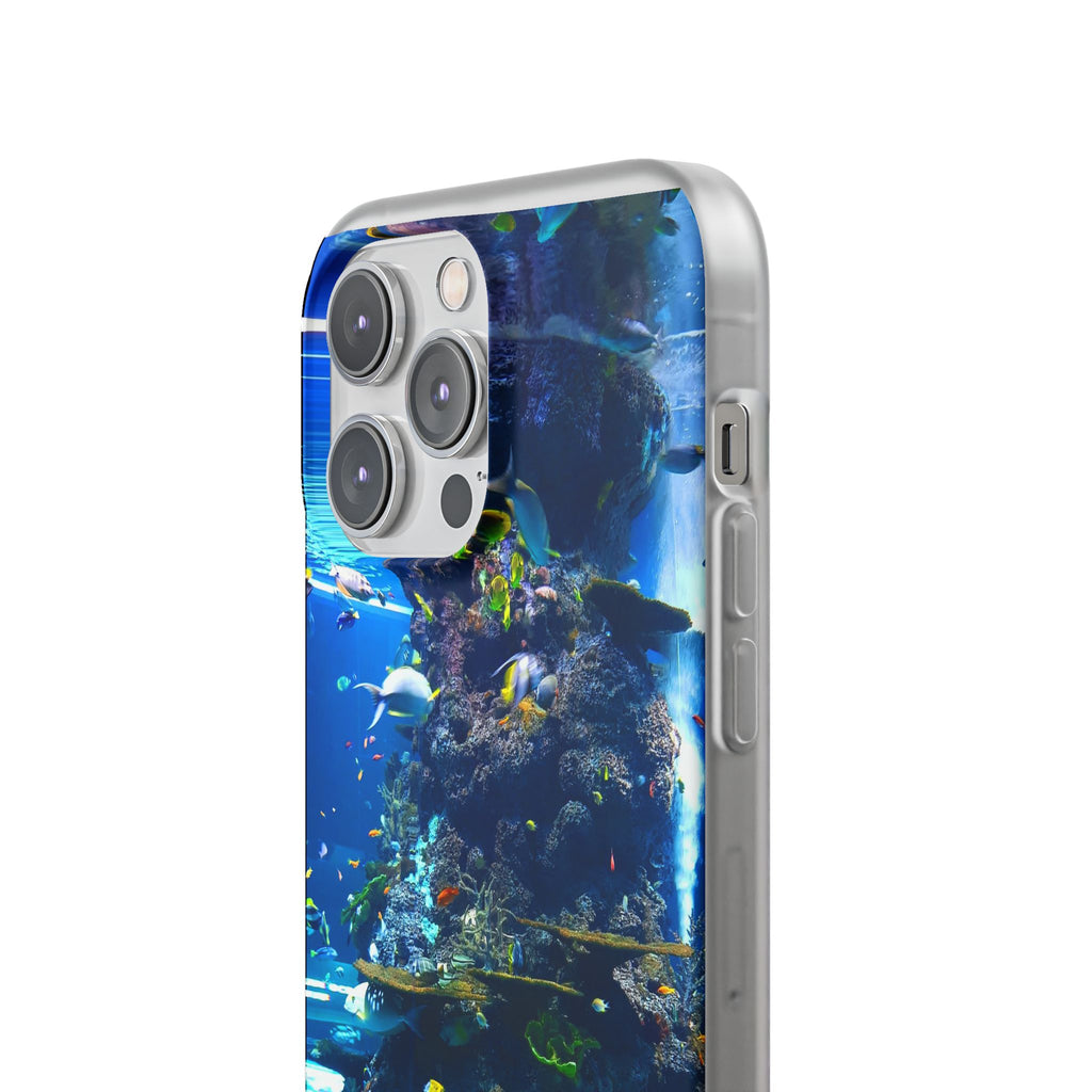 Underwater Paradise Phone Case, Flexible Mobile Cover, Ocean Lover Gift, Marine Life, Beach Decor, Sea Life Accessories - FORMO