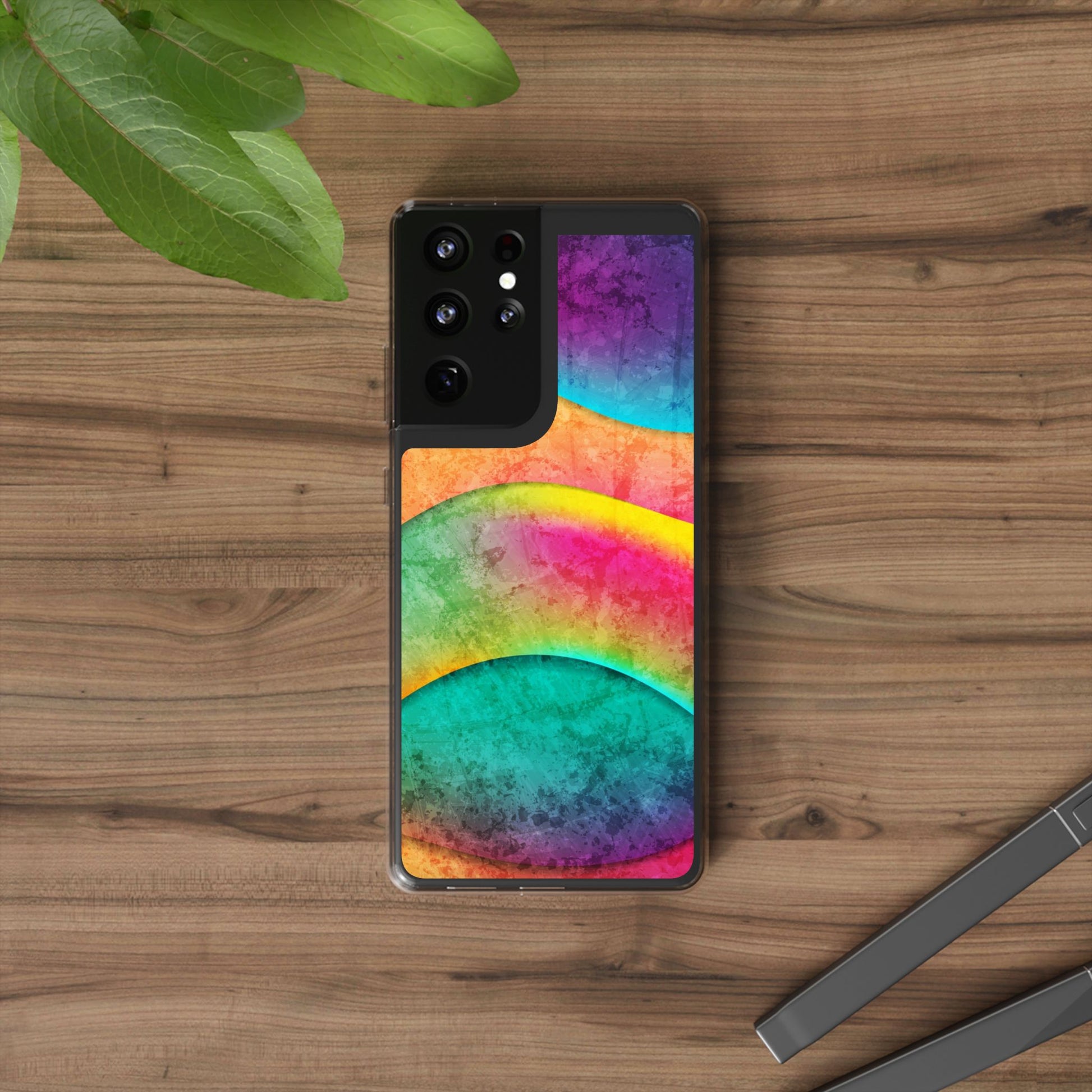 Rainbow Pattern Clear Phone Case (iPhone & Samsung Compatible) - FORMO