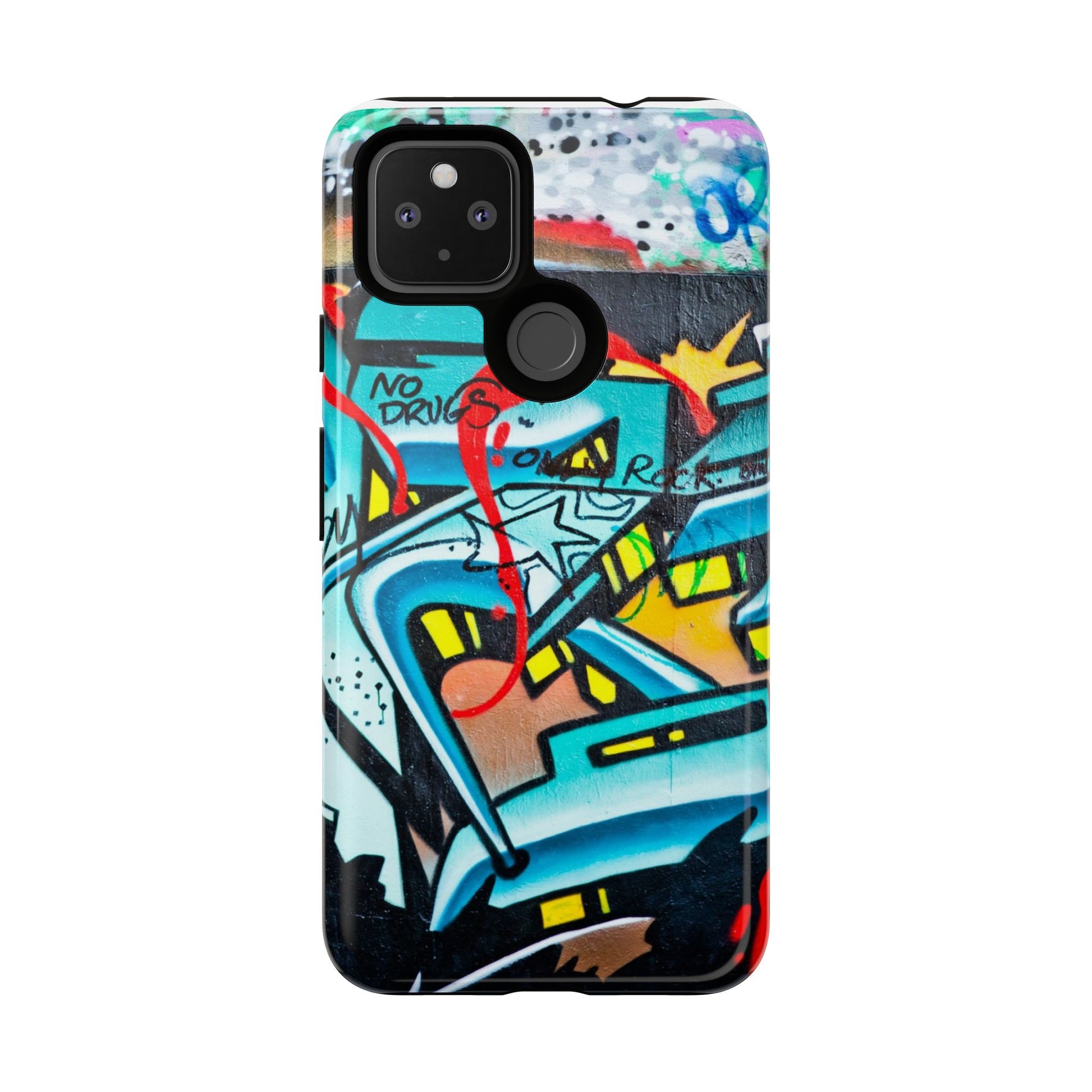 Edgy Phone Case with Graffiti Design, Tough Phone Case for Artists, Urban Style Phone Accessory, Graffiti Art Case, Unique Gift for Teens - FORMO