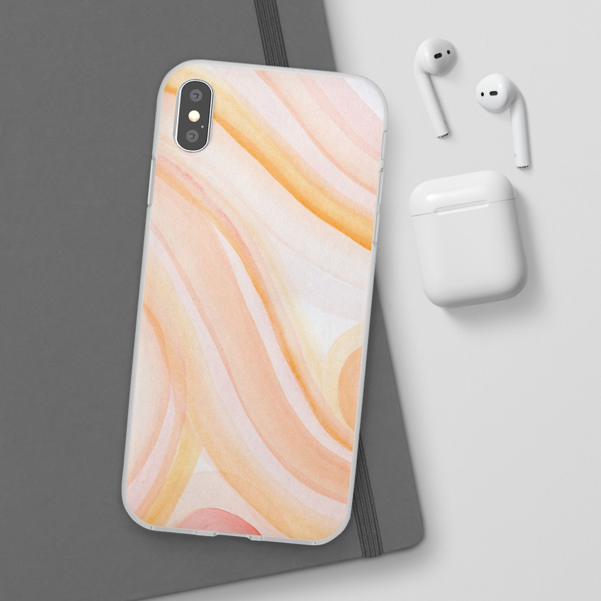 Aesthetic Phone Case, Soft Pastel Flexible Cover, Trendy Mobile Accessories, Gift for Her, Cute Phone Protection - FORMO
