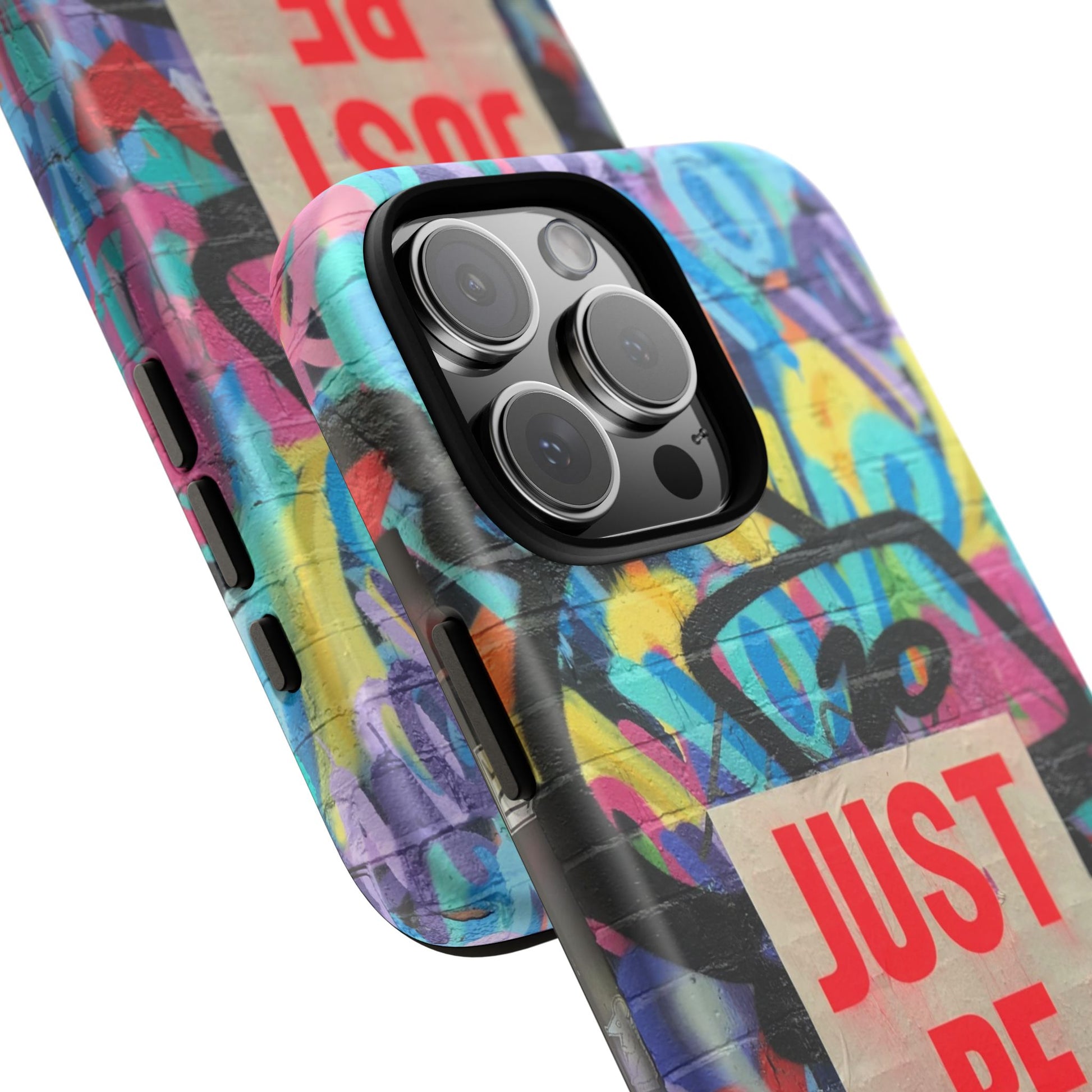 Colorful Phone Case - Just Be Nice Design, Motivational Gift, Phone Accessories, Unique Custom Case, Positive Vibe Tech Gear - FORMO