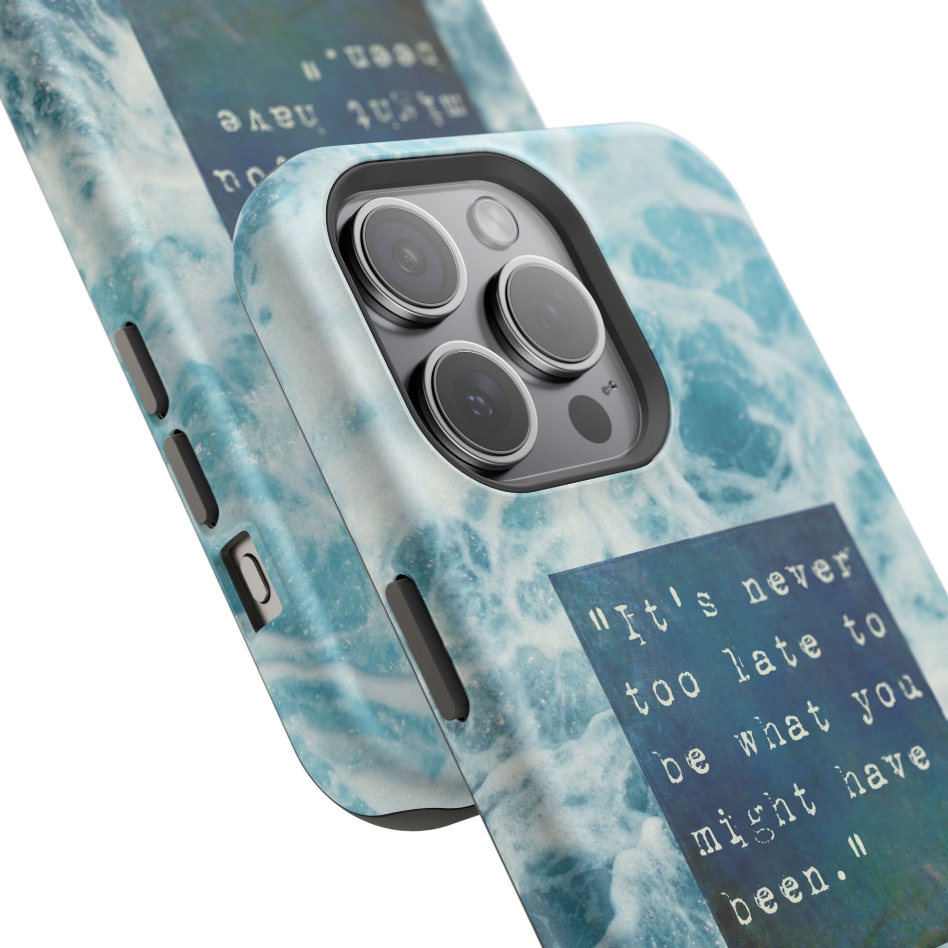 Inspirational Magnetic Phone Cases, Perfect Gift for Students, Motivational Phone Cover, Stylish Tough Case, Ocean Design Case, Fits iPhone - FORMO