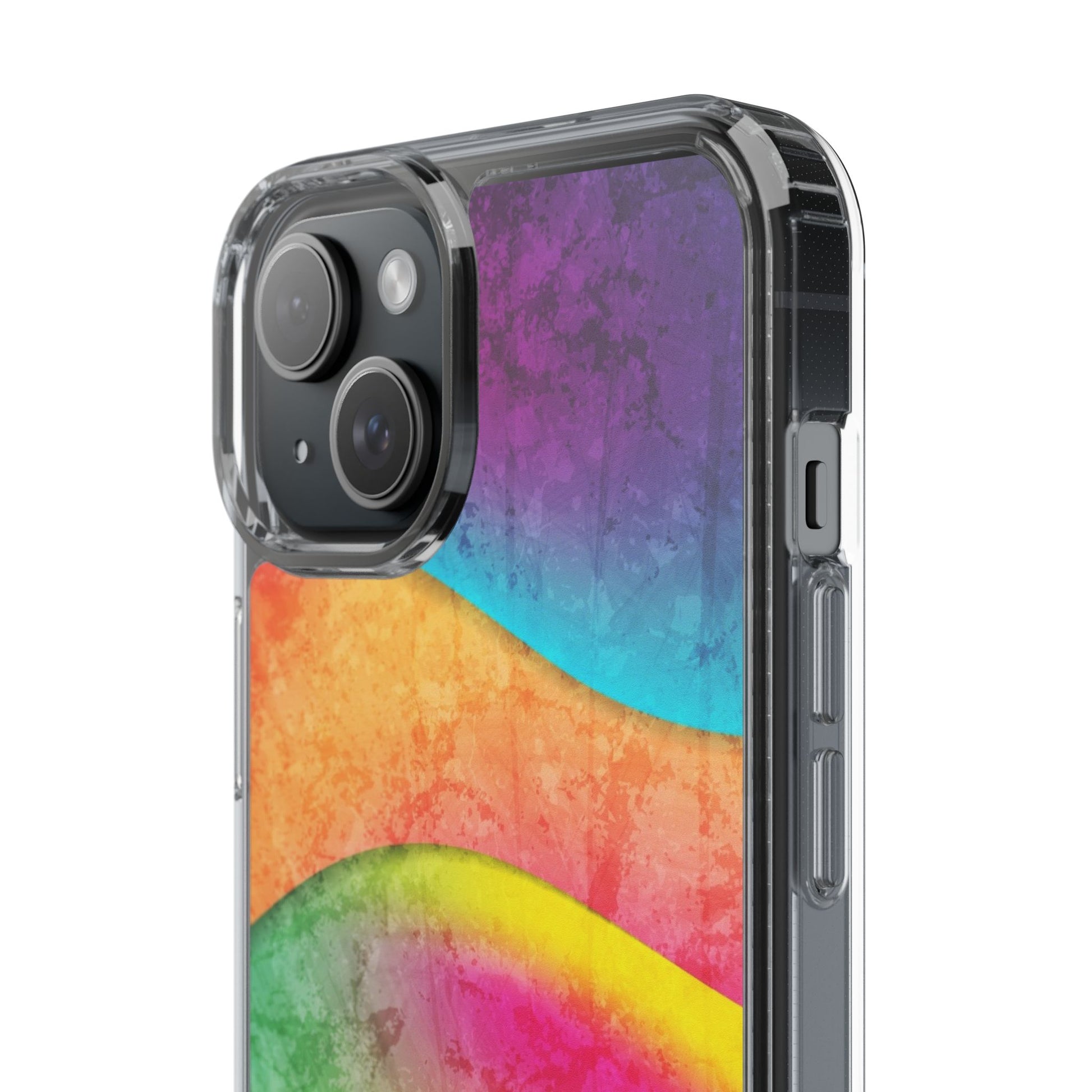 Rainbow Pattern Clear Phone Case (iPhone & Samsung Compatible) - FORMO