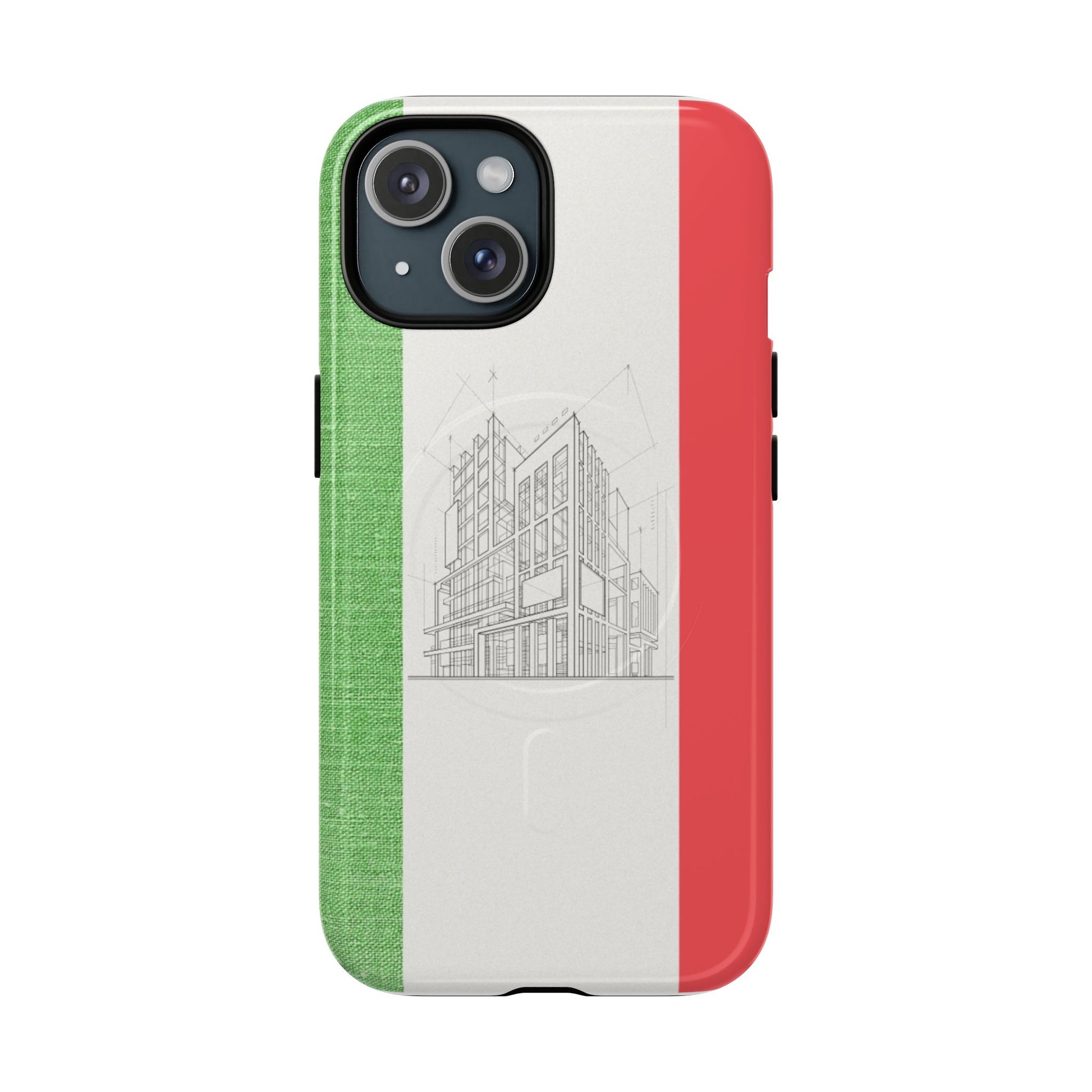 Italian Heritage Magnetic Phone Case, Stylish Phone Cover, Durable Magnet Case, Unique Gift for Travelers, Italian Culture Decor