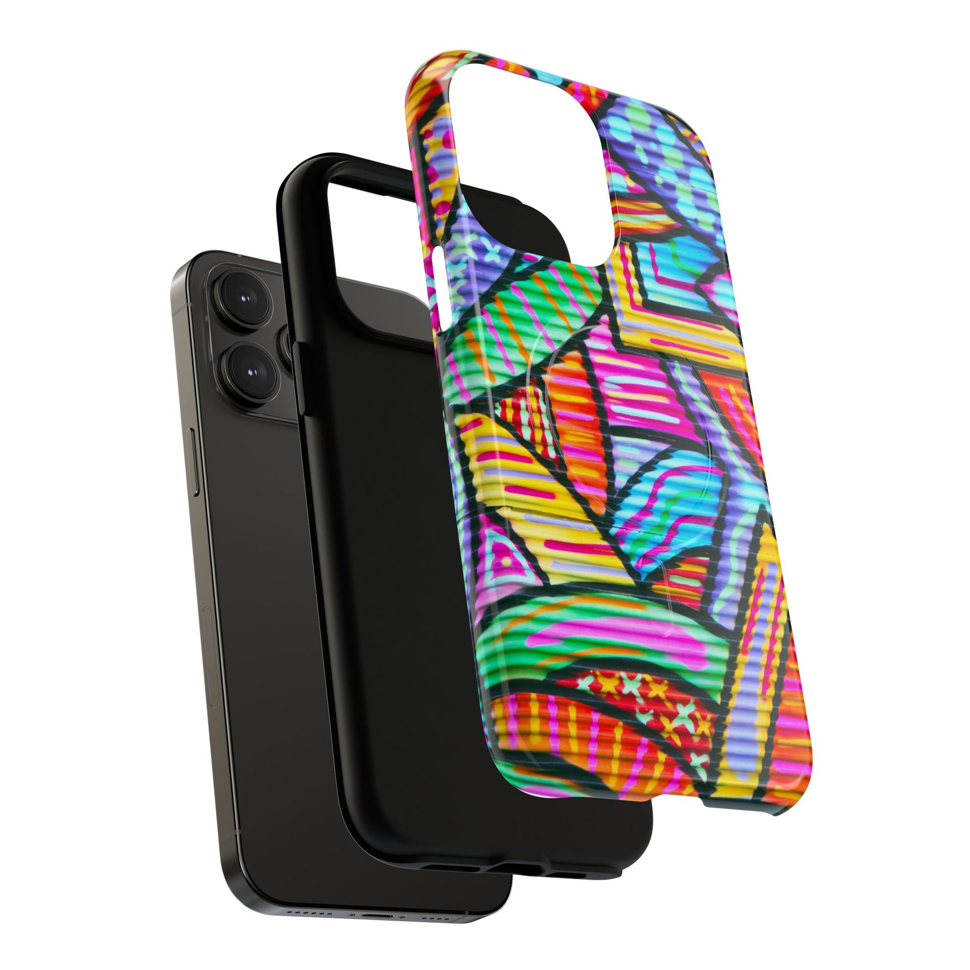 Vibrant Tough Magnetic Phone Case, Colorful Phone Cover, Artistic Mobile Protection, Unique Gift for Tech Lovers, Phone Accessories - FORMO
